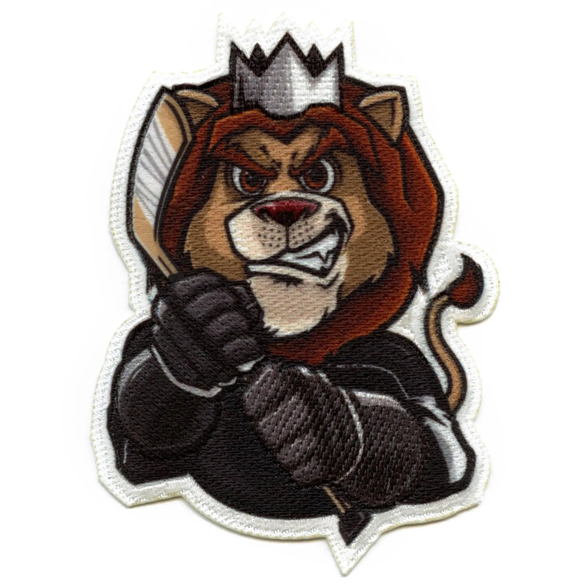 Los Angeles California Lion FotoPatch Mascot Hockey Parody Embroidered Iron On