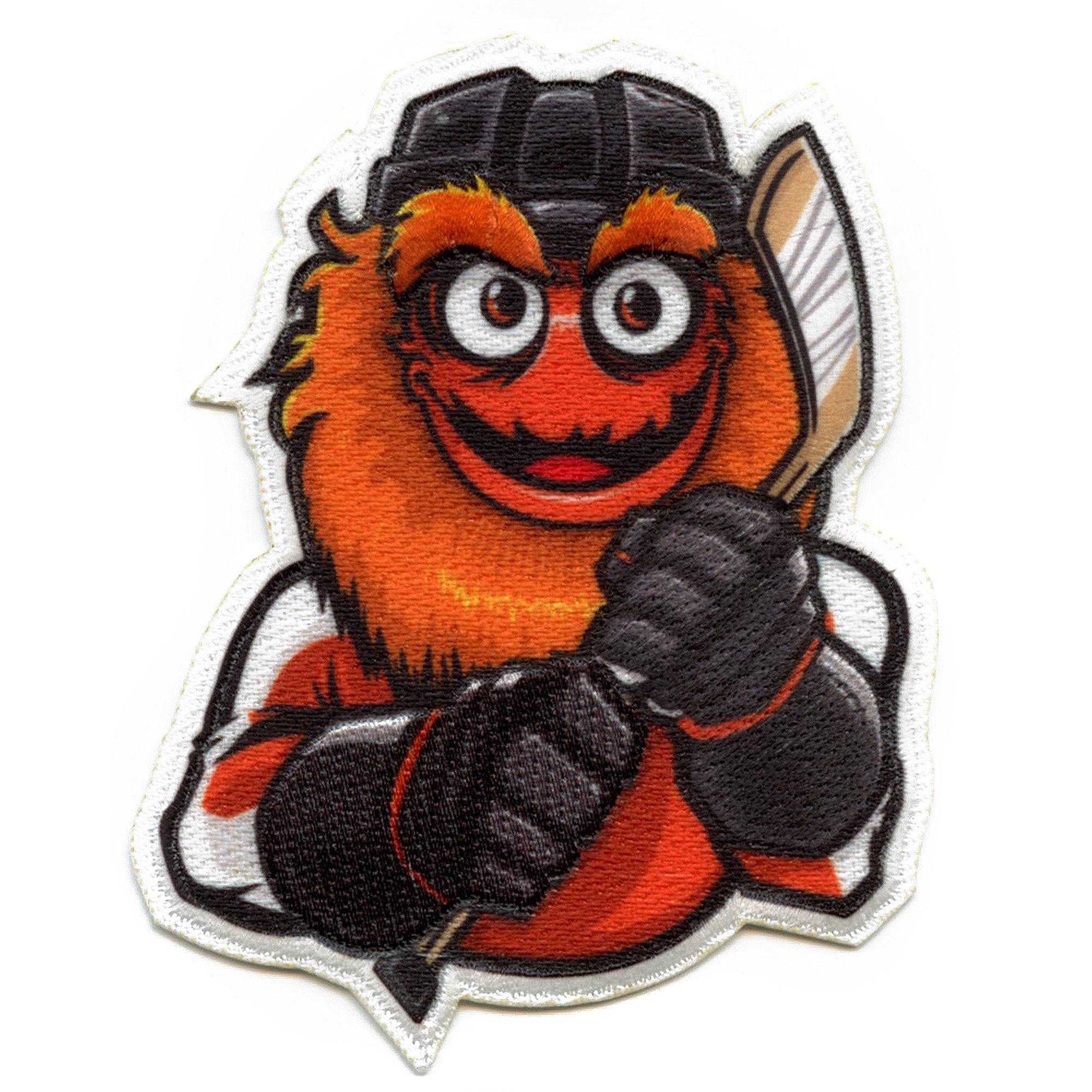 Philadelphia Orange Creature FotoPatch Mascot Hockey Parody Embroidery Iron On