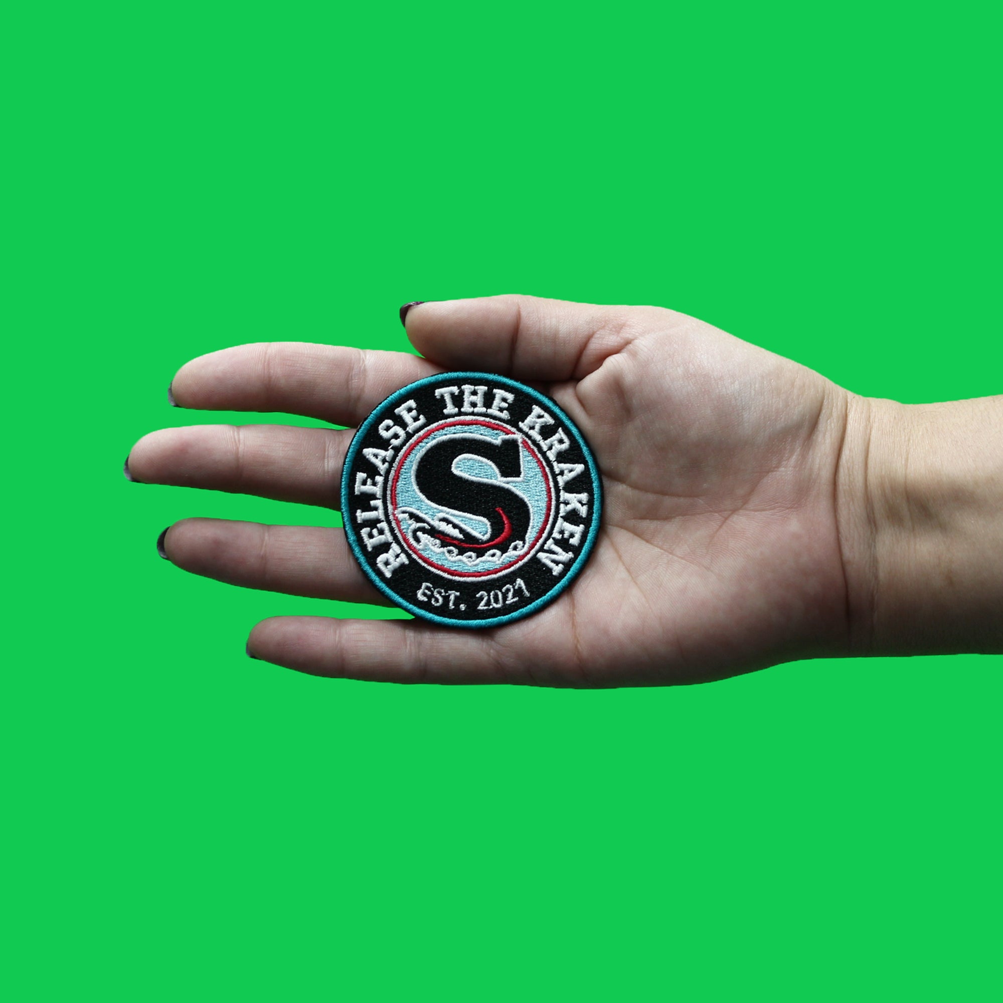 Release the Kraken Est. 2021 Patch Inaugural Embroidered Iron On