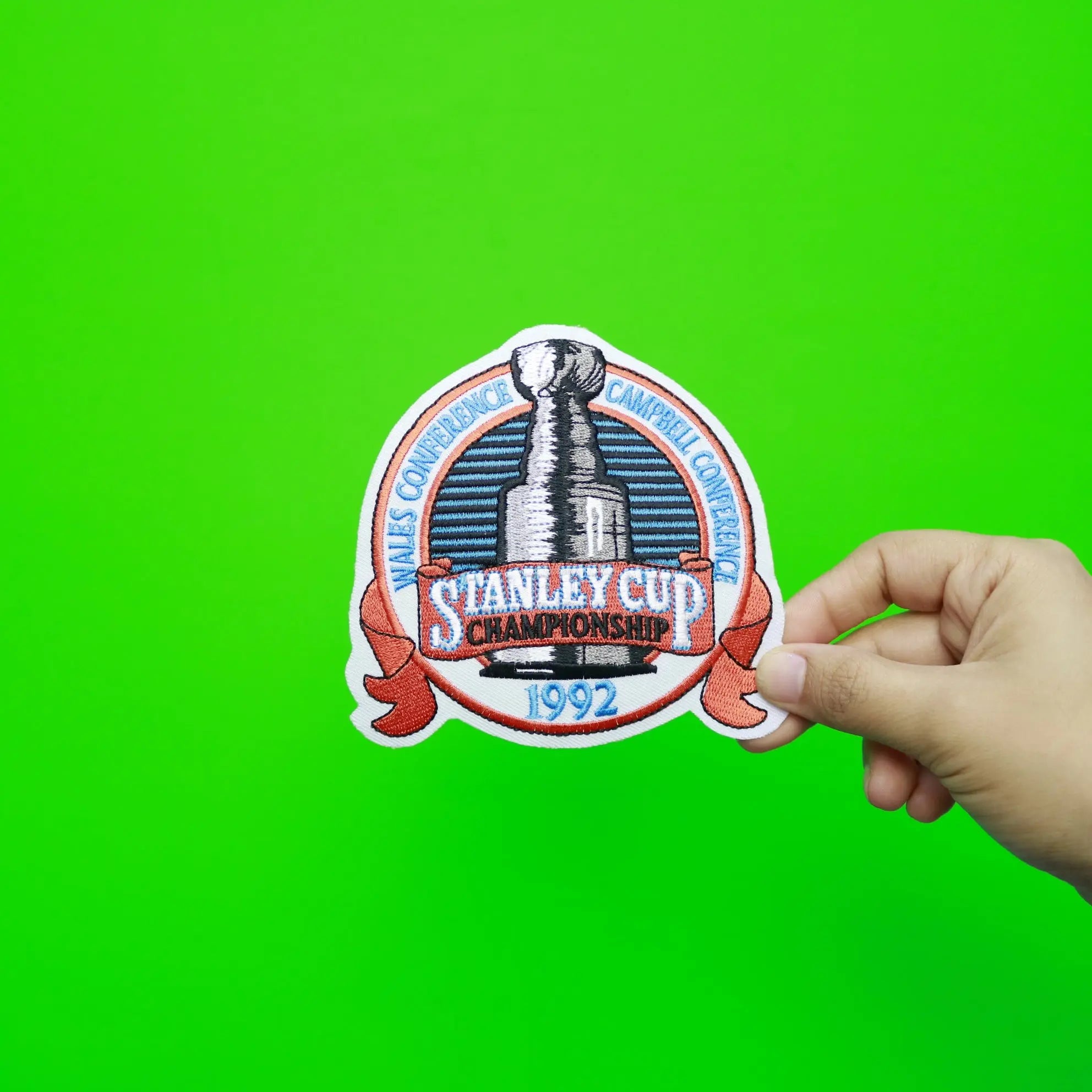 1992 NHL Stanley Cup Final Championship Wales Conference Jersey Patch