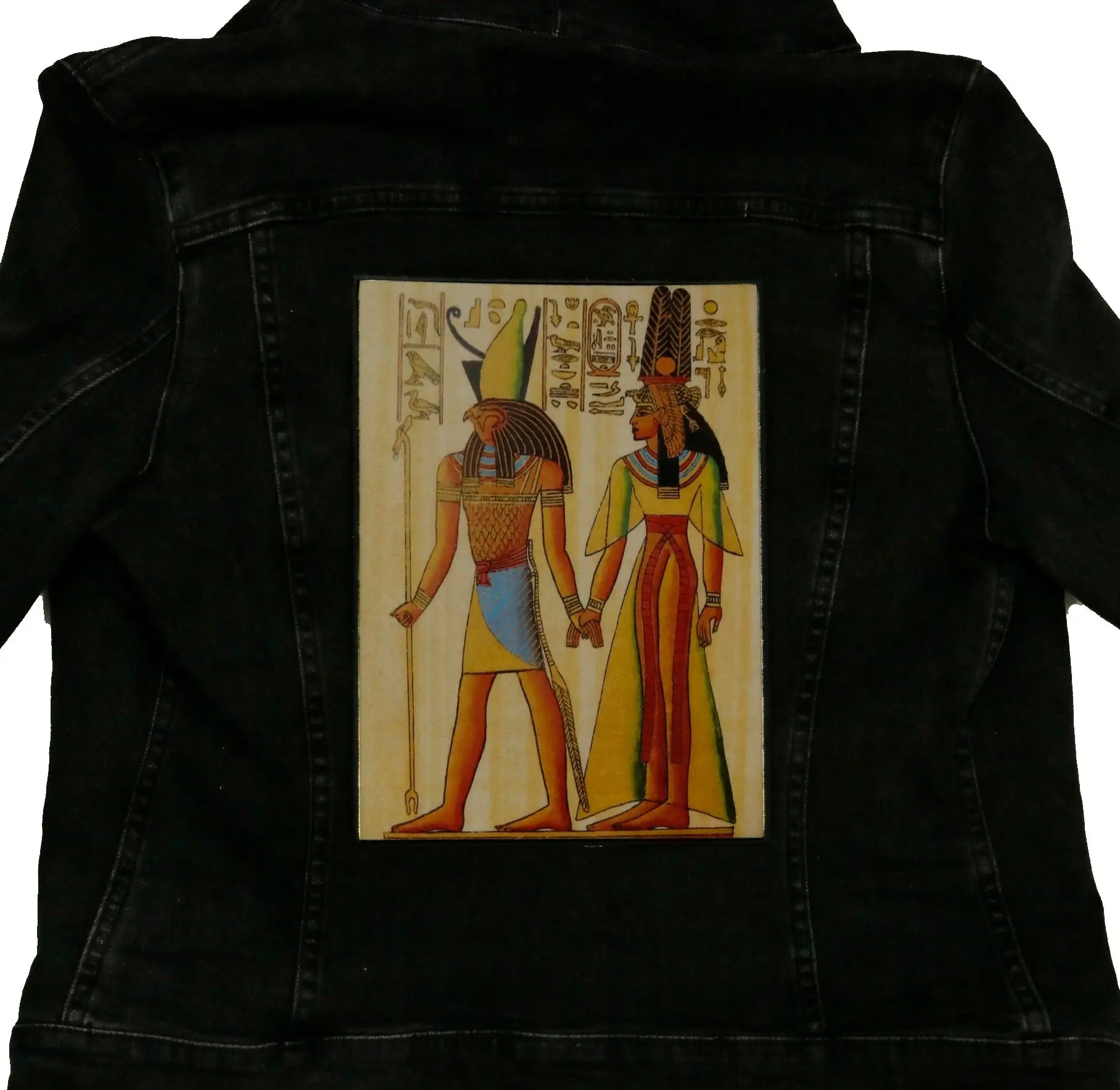 Queen Nefertiti And God Horus Embroidered Iron-on FotoPatch