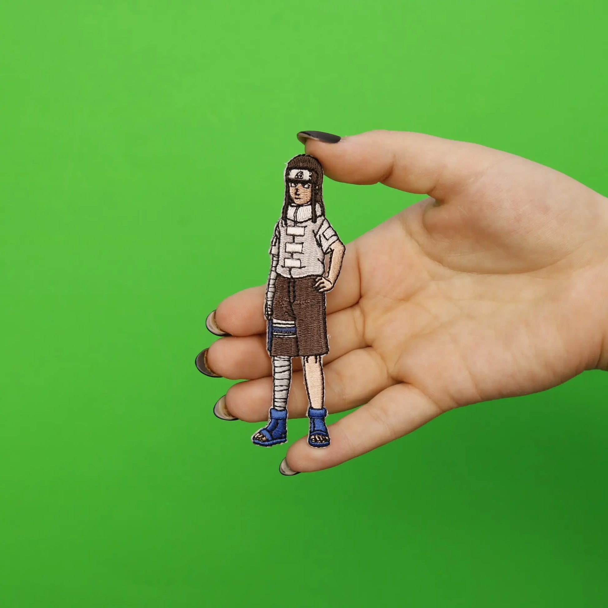 Naruto Anime Neji Embroidered Iron On Patch