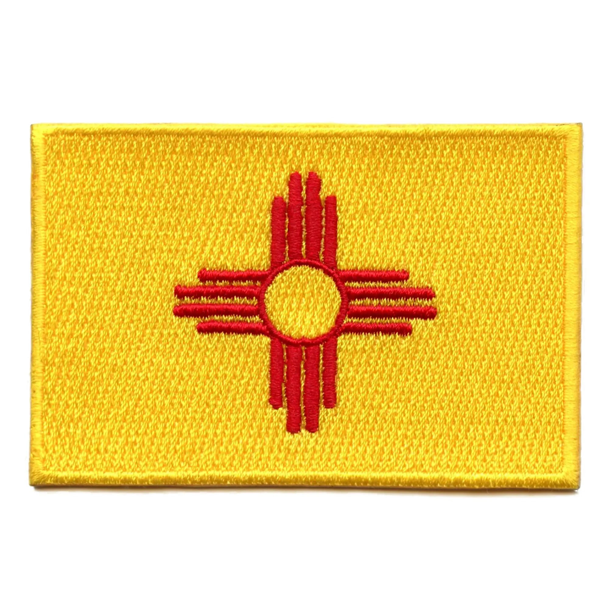 New Mexico Patch State Flag Embroidered Iron On