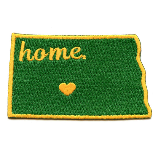 North Dakota Home State Embroidered Iron On Patch