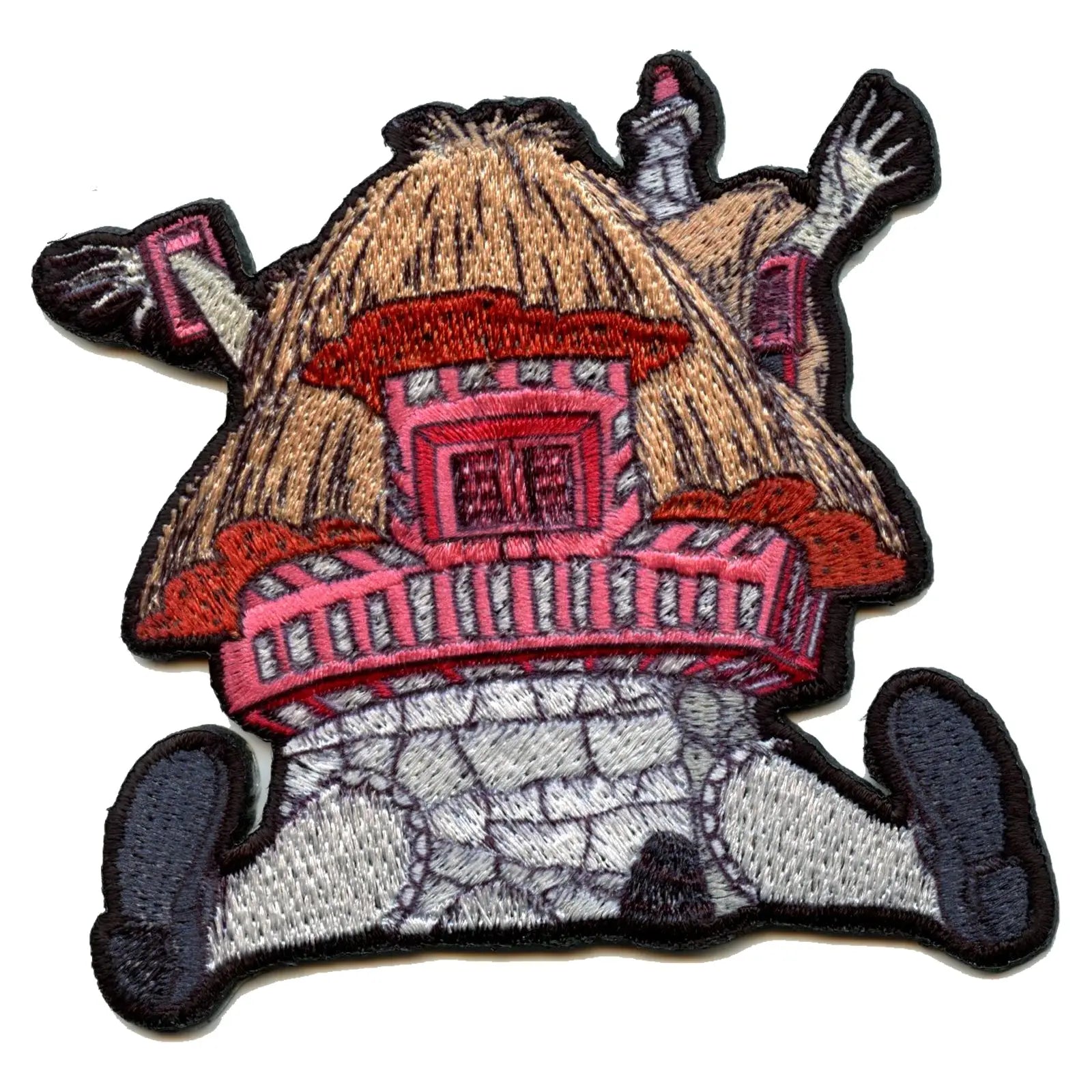 Official Alice In Wonderland Baby Doll House Embroidered Iron On Applique Patch