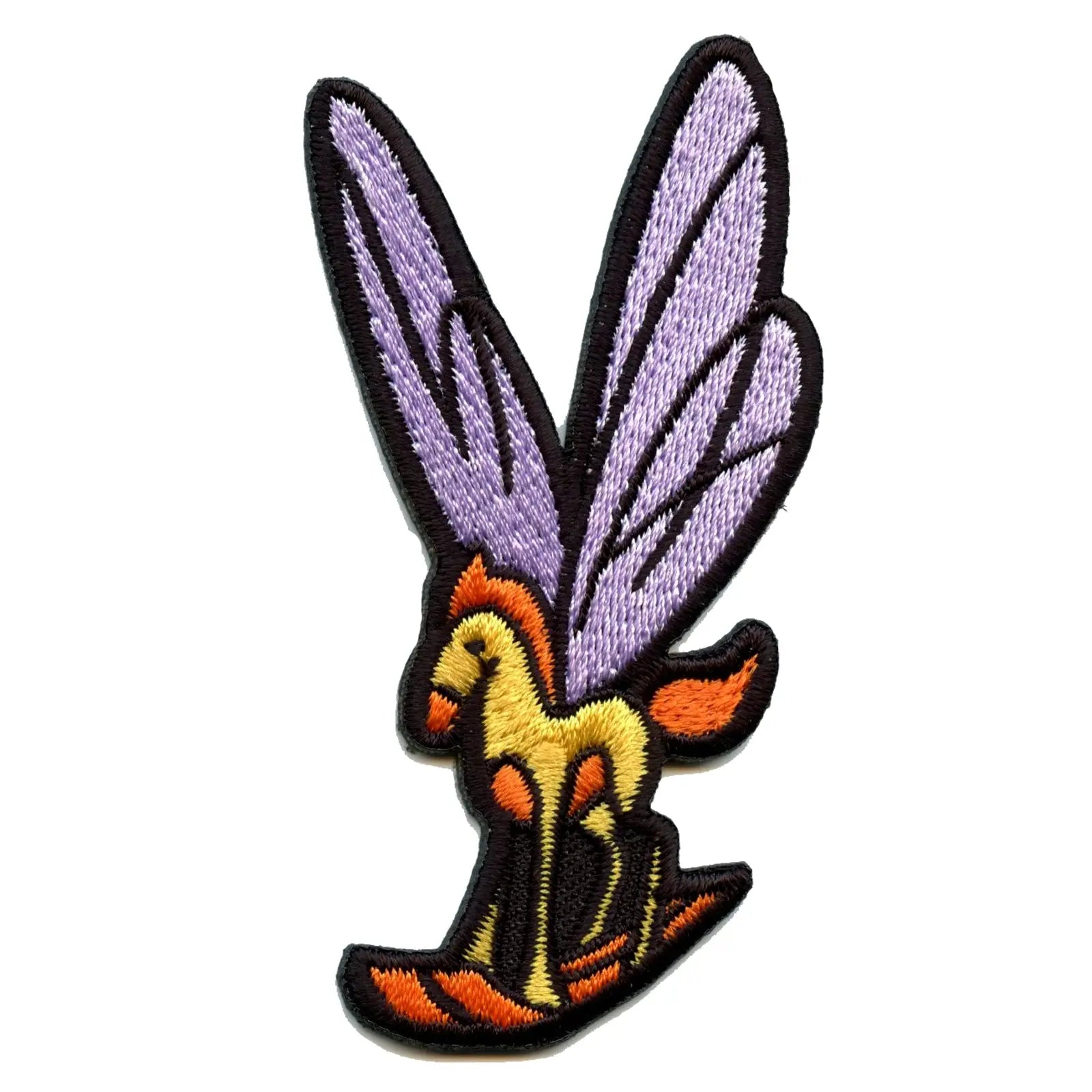 Official Alice In Wonderland Rocking Horsefly Embroidered Iron On Patch