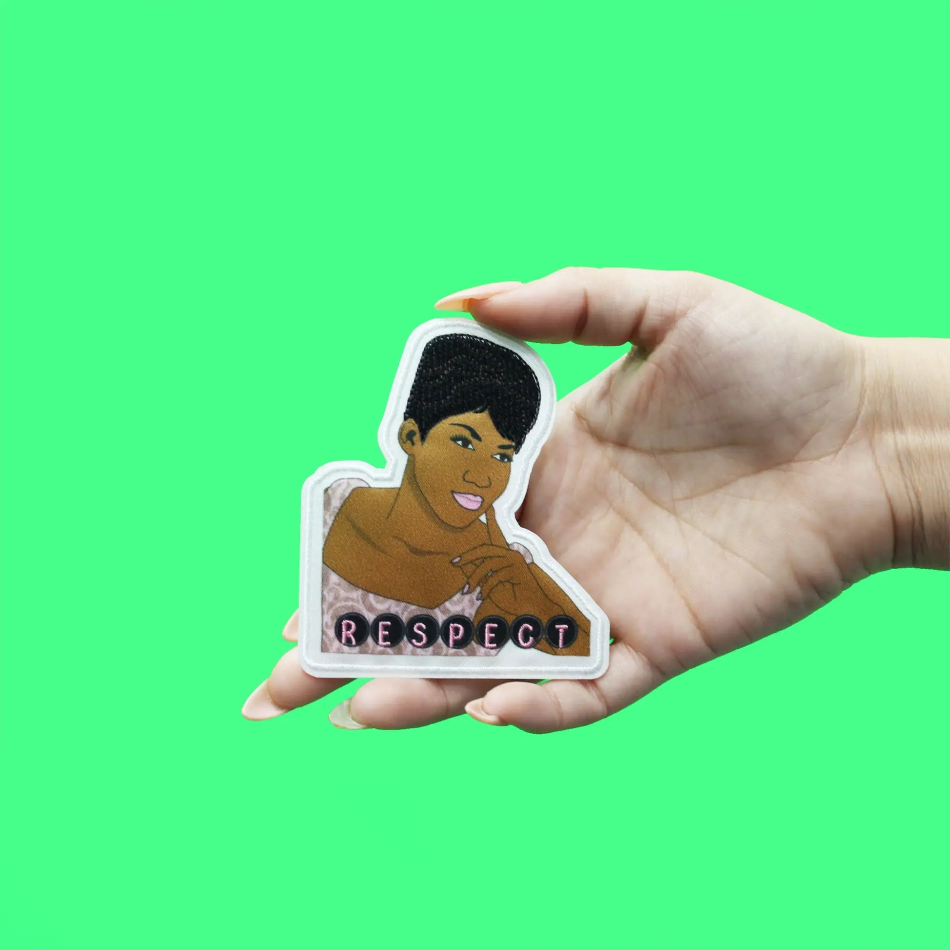 Official Aretha Franklin Patch Respect Embroidered Iron On