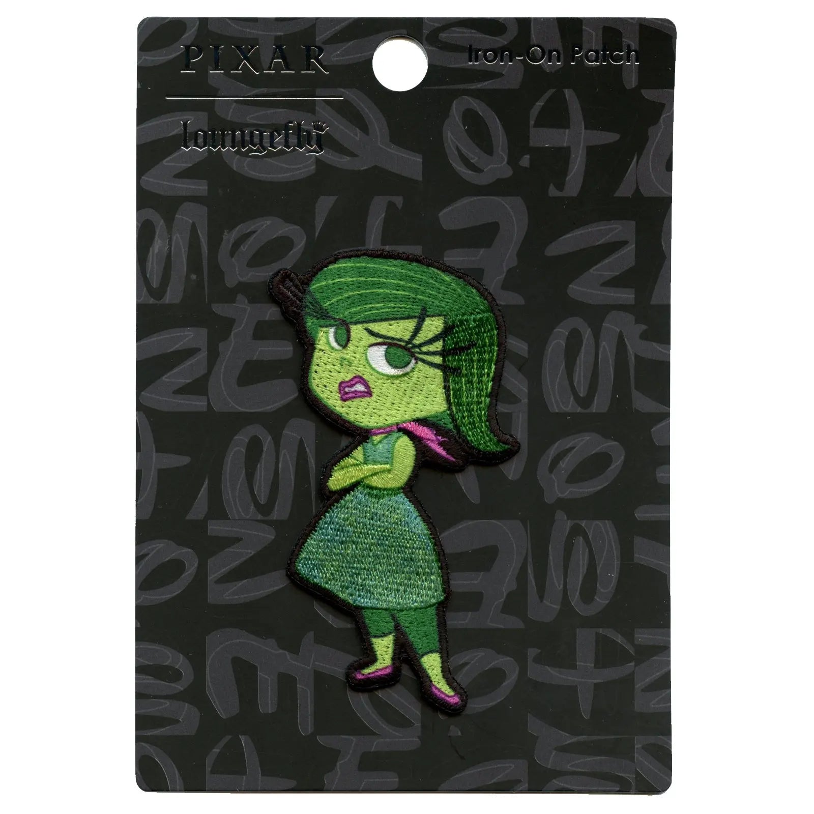 Official Disney's Inside Out Disgust Embroidered Iron On Applique Patch