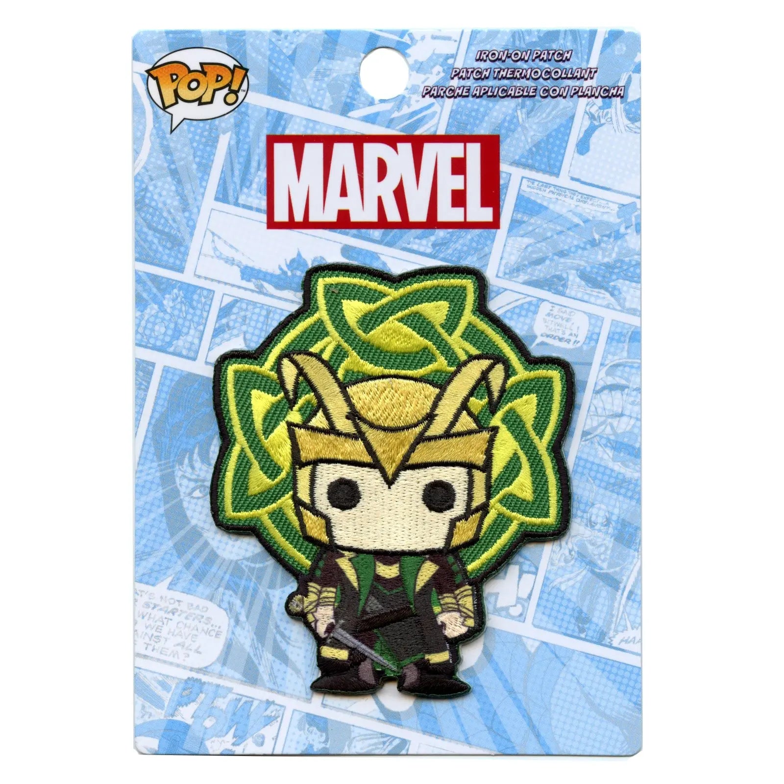 Official Marvel POP Loki Embroidered Iron On Patch