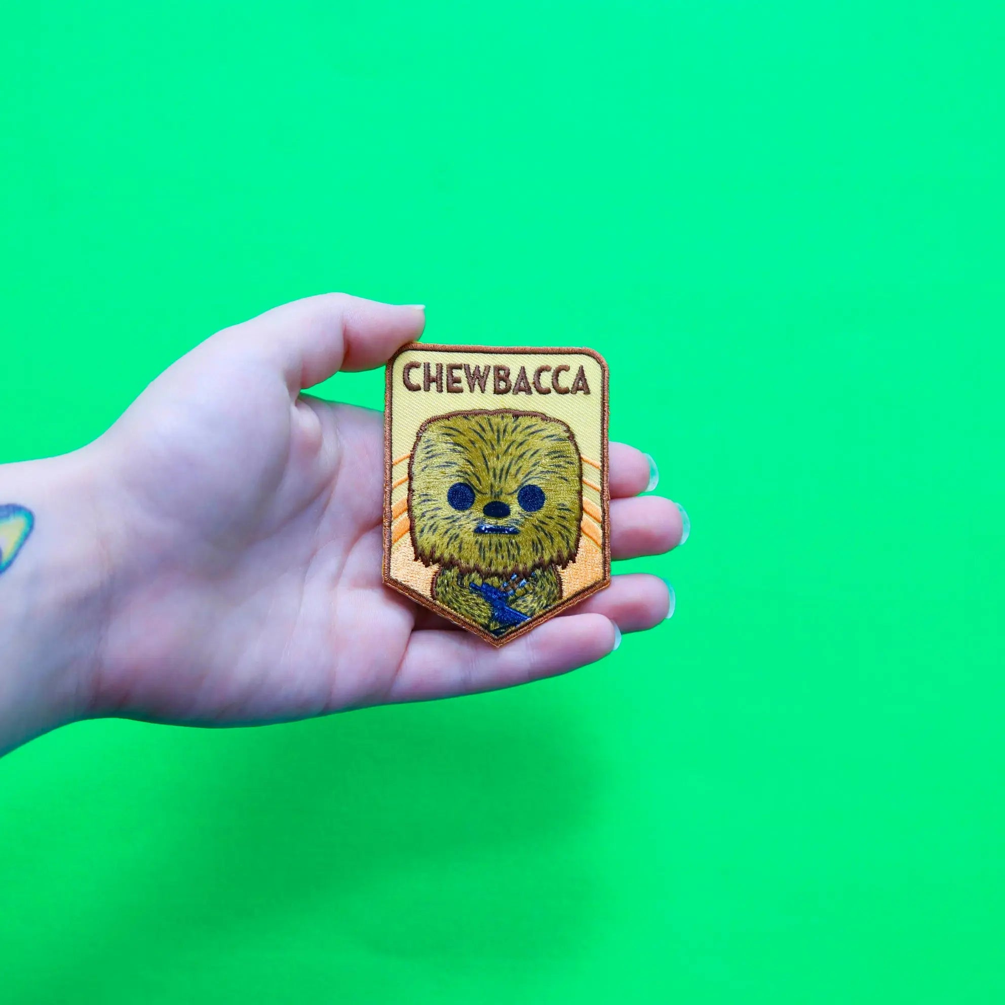 Official Star Wars POP Chewbacca Embroidered Iron On Patch