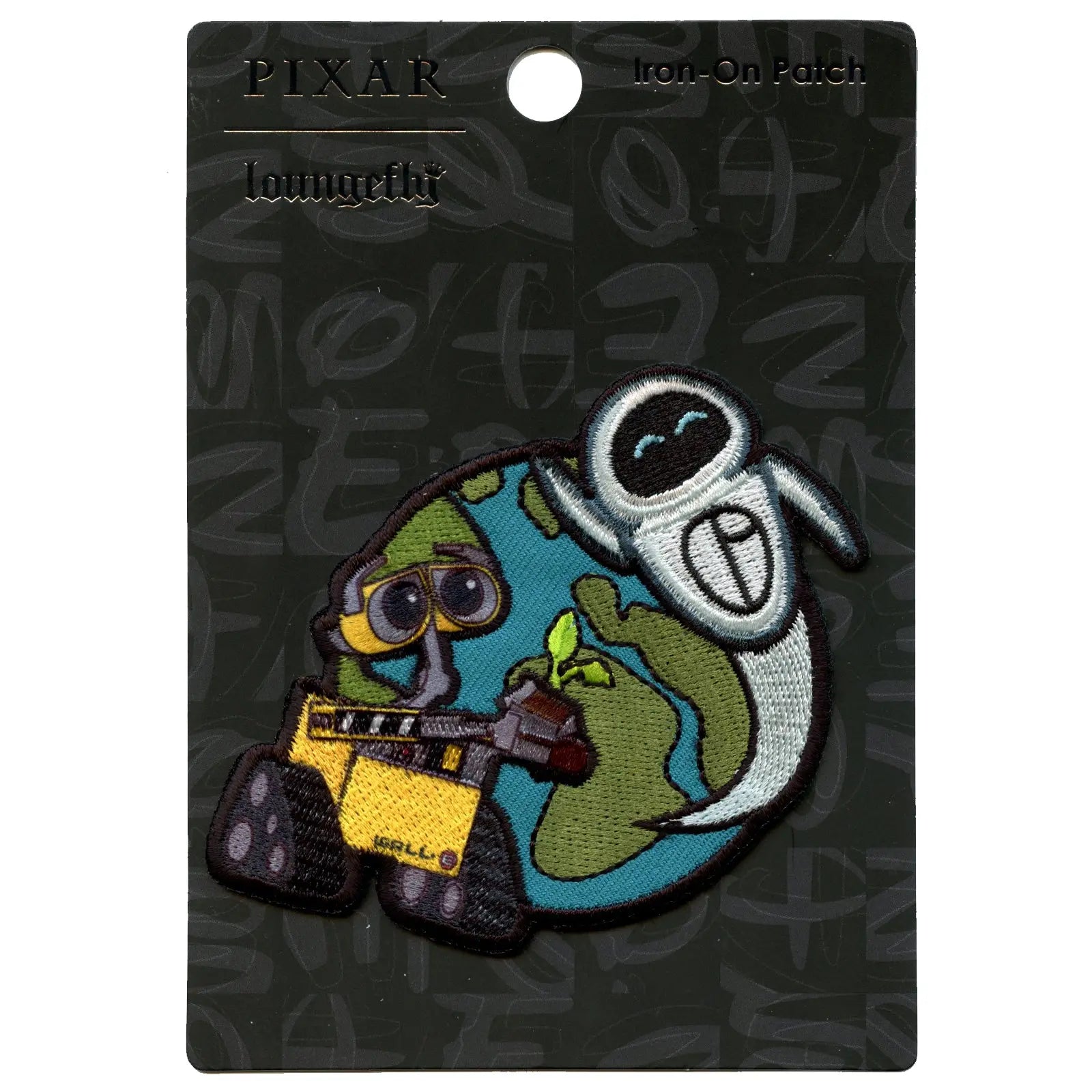 Official Wall-E And EVE With Earth Embroidered Iron On Patch