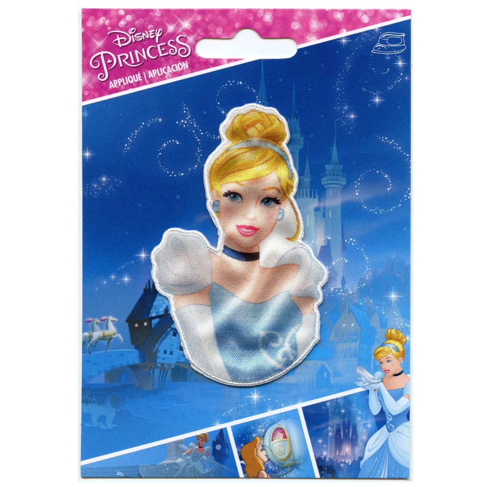 Officially Licensed Disney Princess Cinderella Portrait Iron on Applique FotoPatch