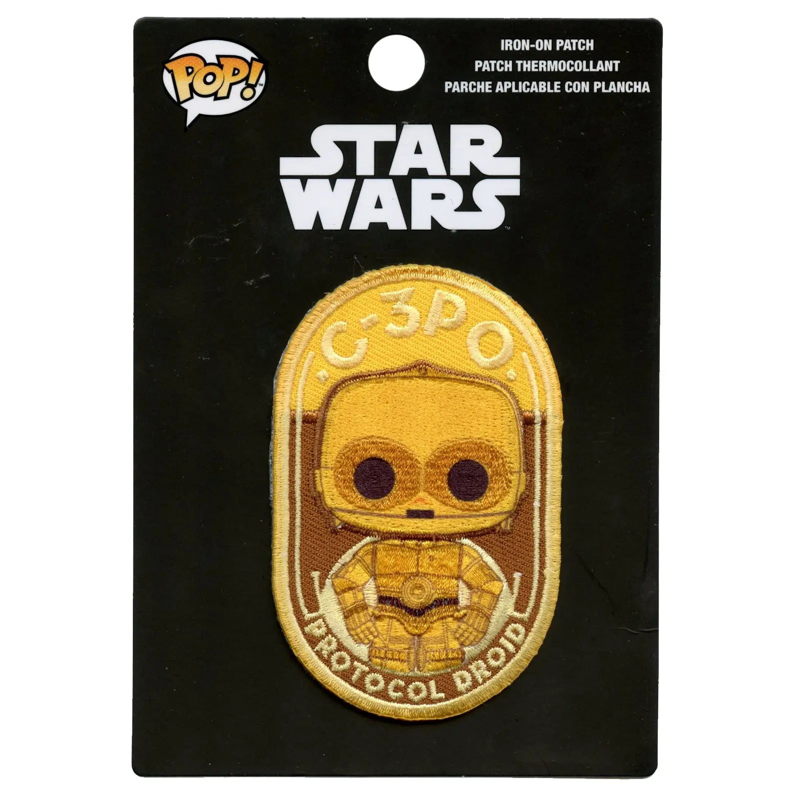 Official Star Wars POP C-3PO Protocol Droid Embroidered Iron On Patch
