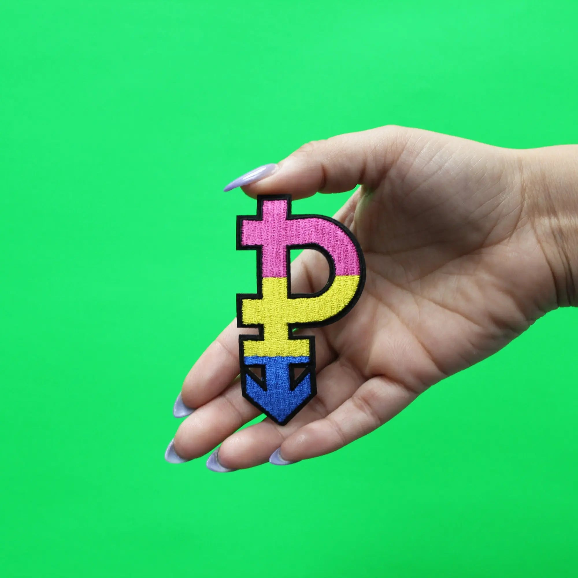 Pansexual Pride Patch LGBTQ+ Community Embroidered Iron On