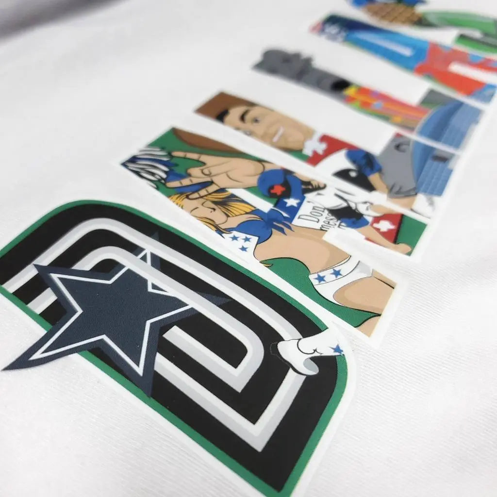 Patch Collection's Dallas Texas Iconic Collage Unisex Crewneck T-Shirt