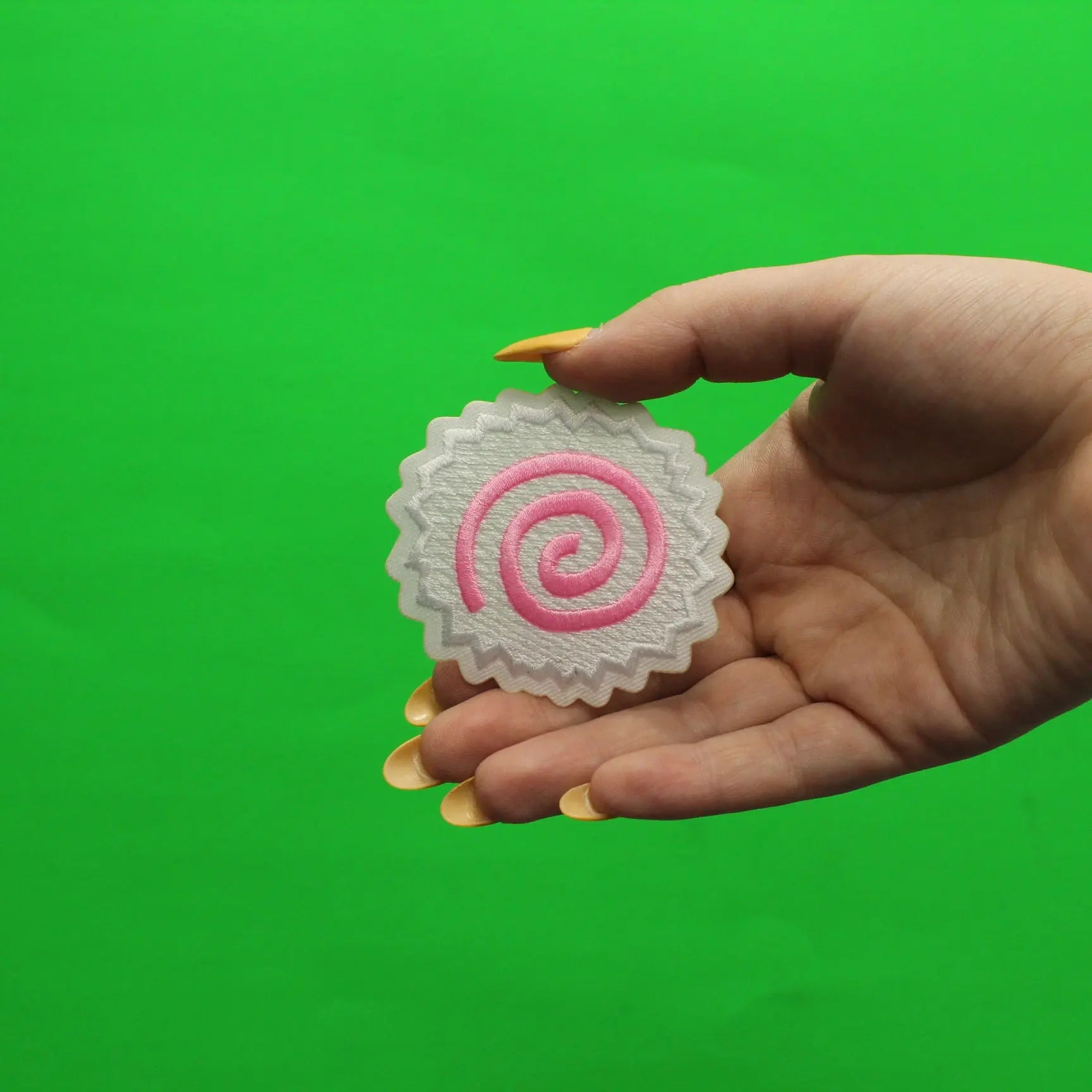 Narutomaki Naruto Pink Fish Cake Embroidered Iron On Patch