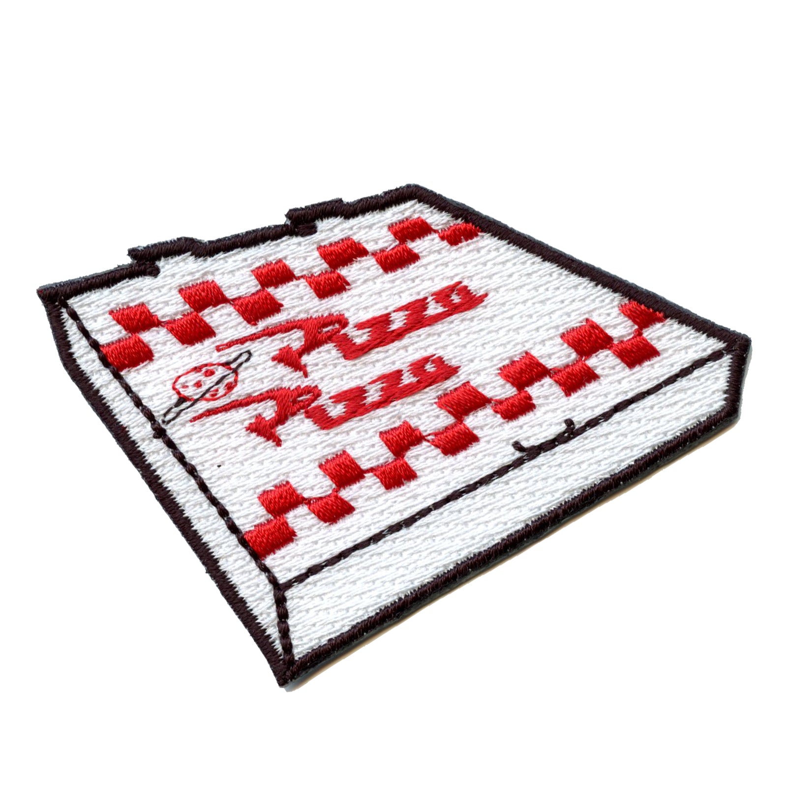 Pizza Pizza Box Iron On Embroidered Patch