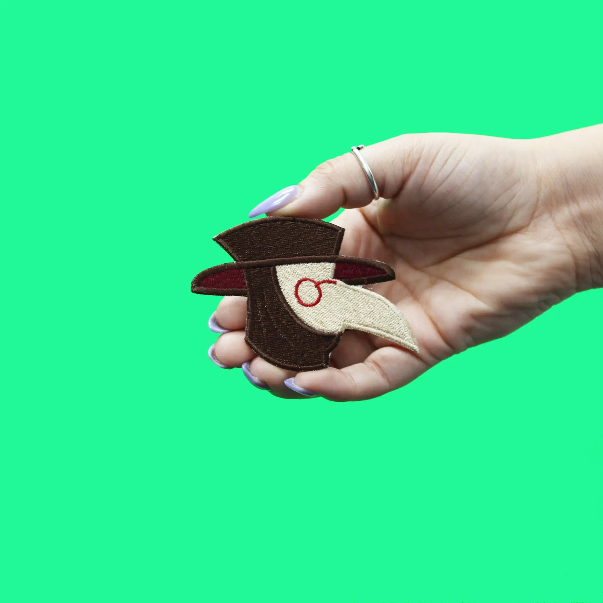 Plague Doctor Patch Renaissance Embroidered Iron On