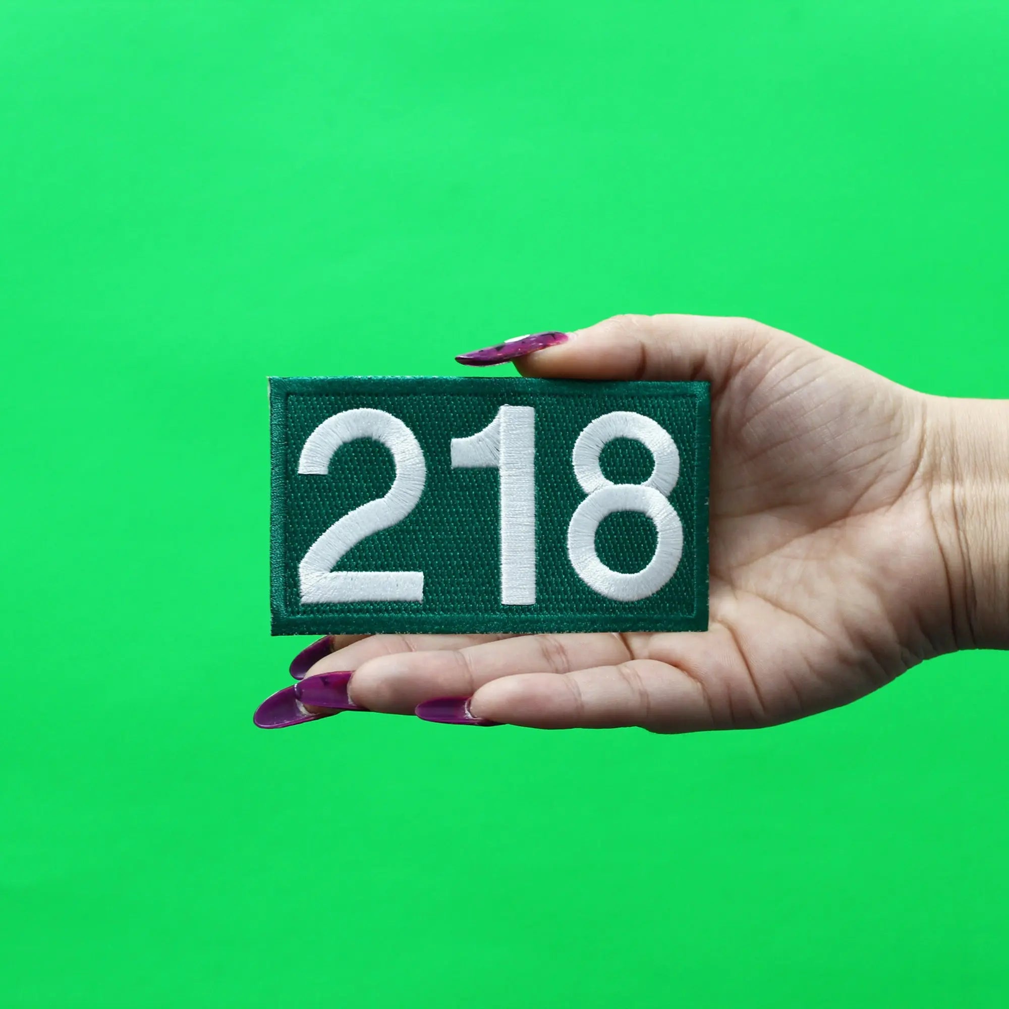 Player Number 218 Patch Survival Game Embroidered Iron On