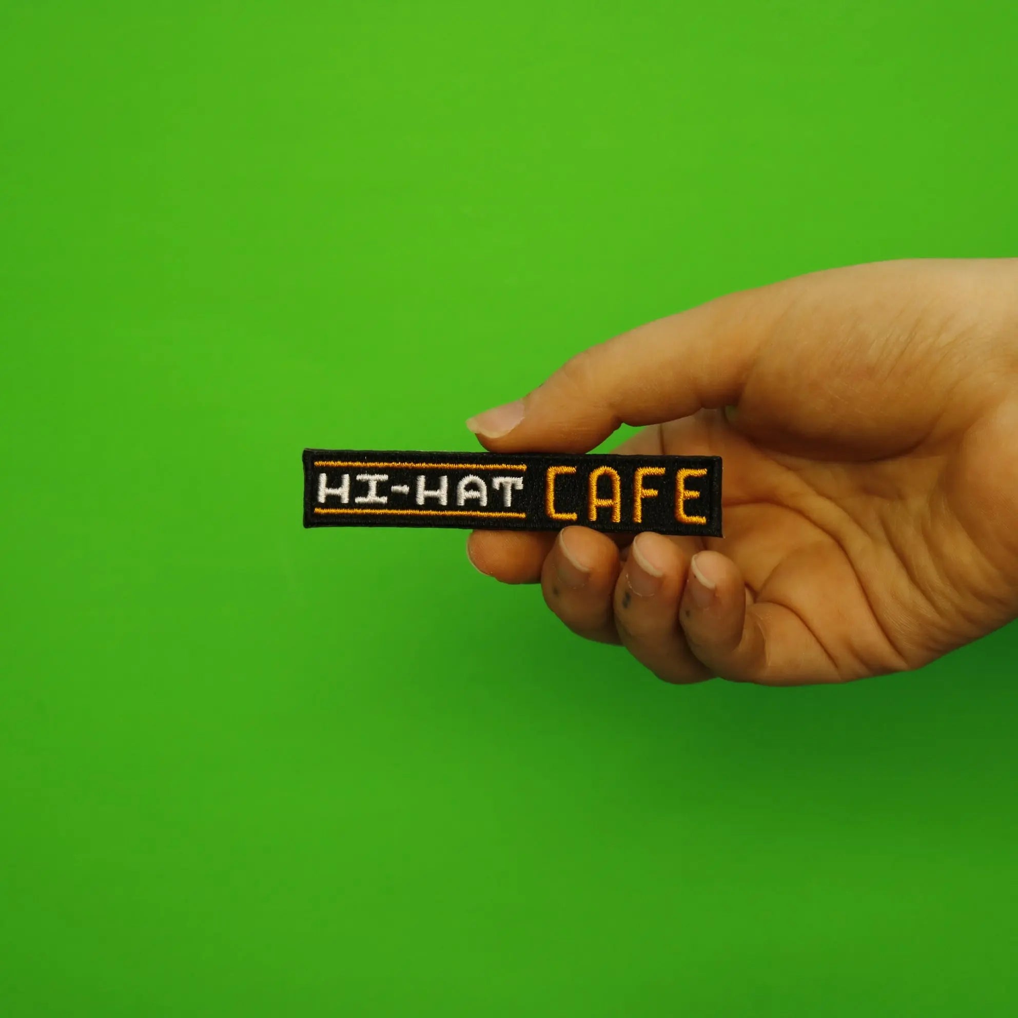 Pokemon Movie Hi-Hat Cafe Sign Embroidered Iron On Patch