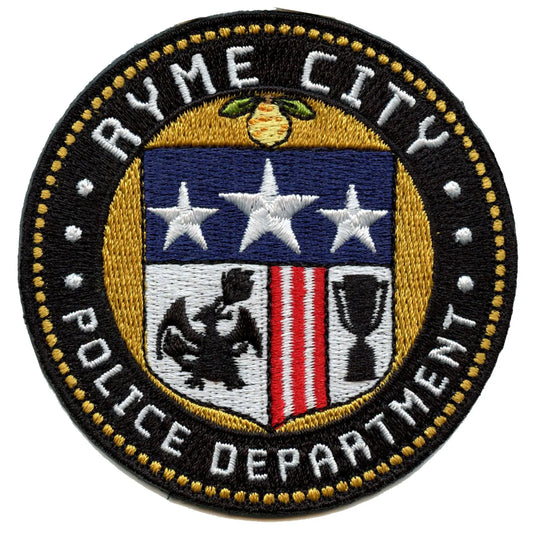 Pokemon Movie Ryme City Police Department Logo Embroidered Iron On Patch