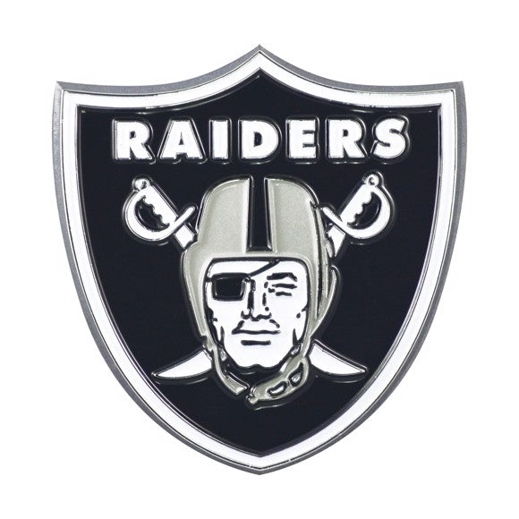 Las Vegas Raiders Solid Metal Auto Color Emblem