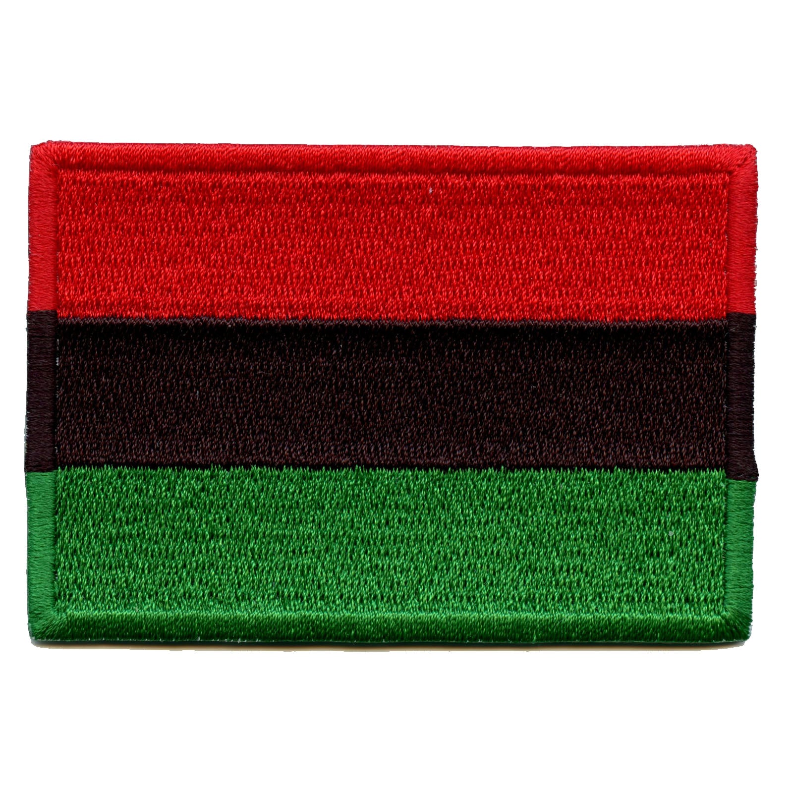 Pan-African Flag Embroidered Iron On Patch