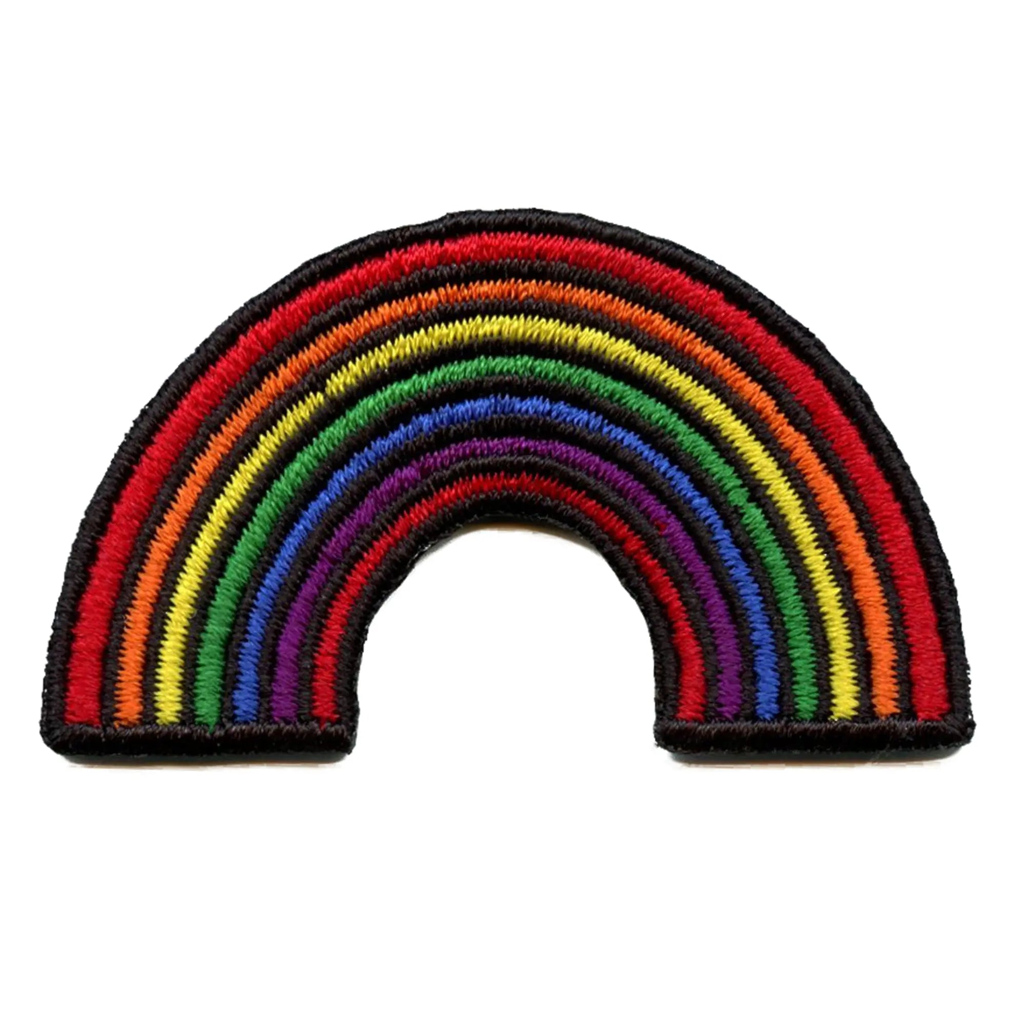 Rainbow Emoji Embroidered Iron On Patch