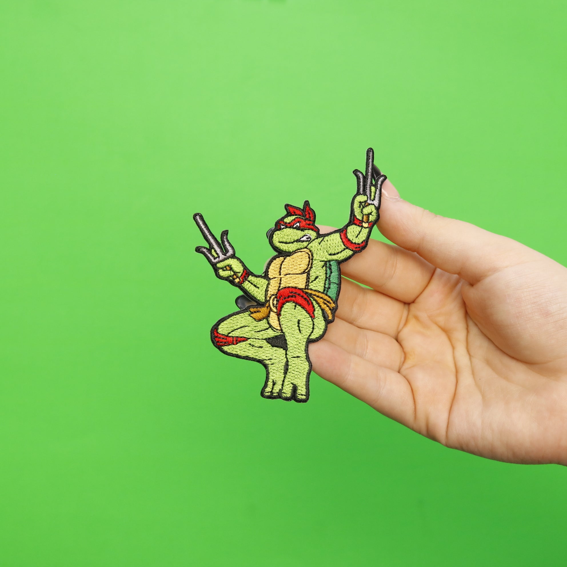 Teenage Mutant Ninja Turtles Raphael Embroidered Iron On Patch