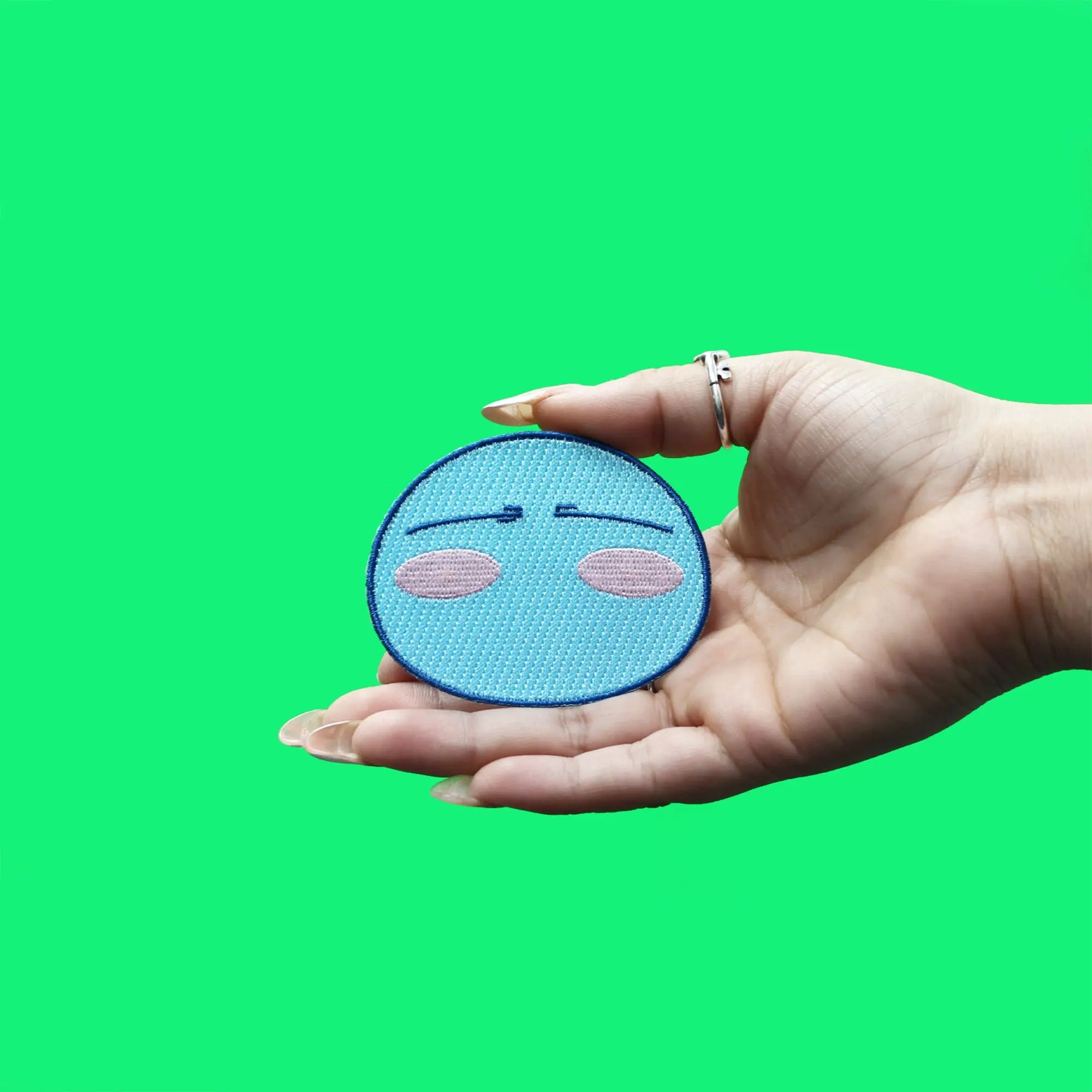 Reincarnated As A Slime Patch Rimmuru Pink Blush Embroidered Iron On