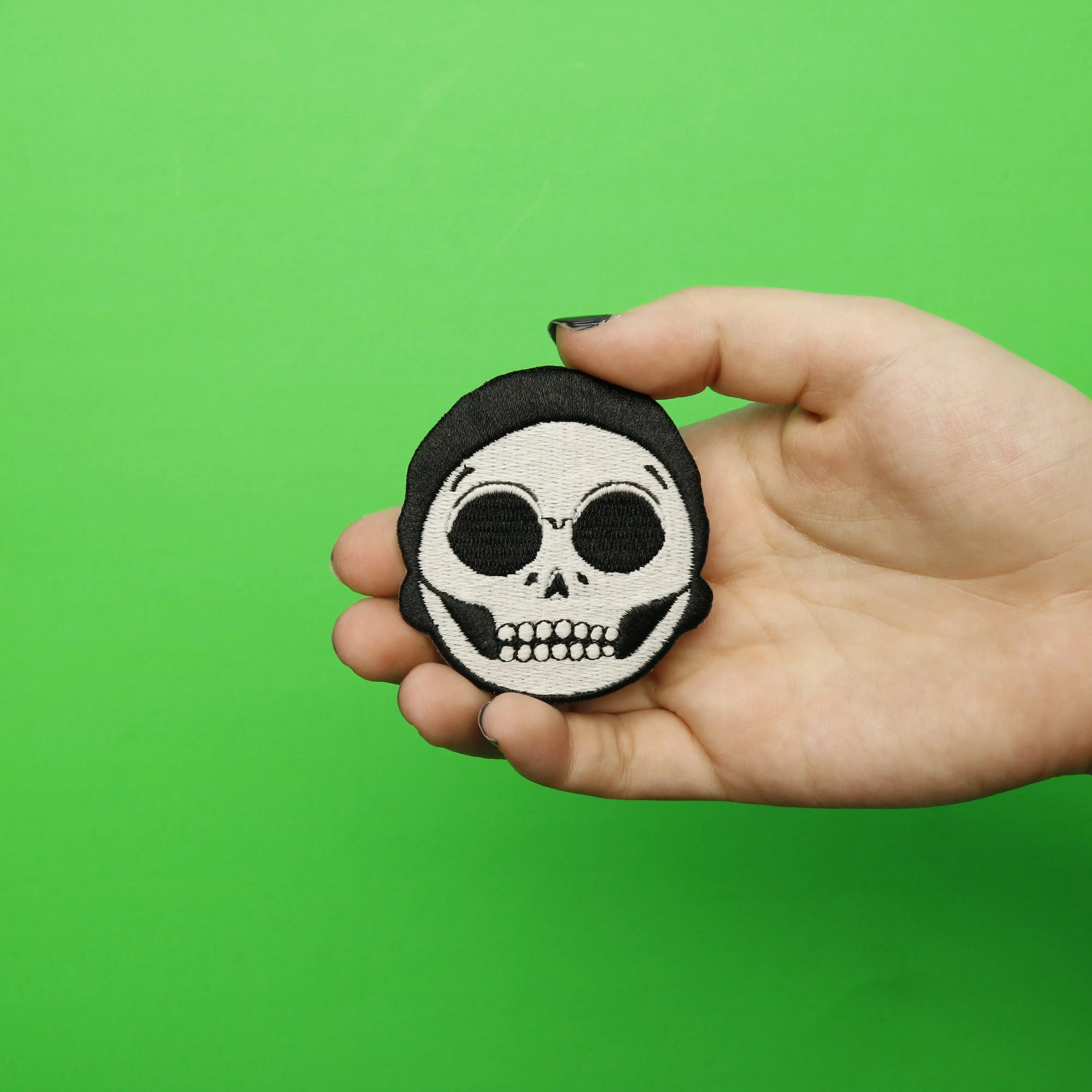 Rick and Morty Skull of Morty Embroidered Iron On Patch