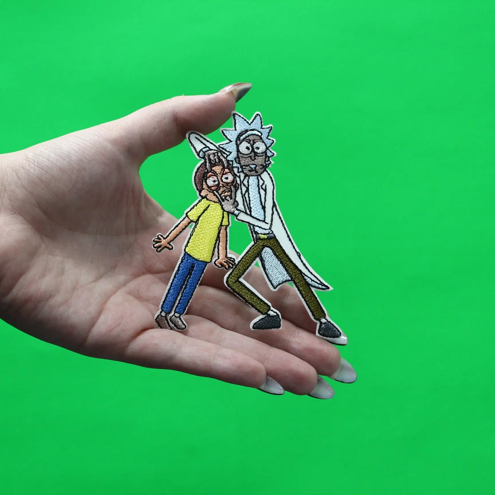 Rick And Morty Open Your Eyes Patch Cartoon Network Animation Embroidered Iron On