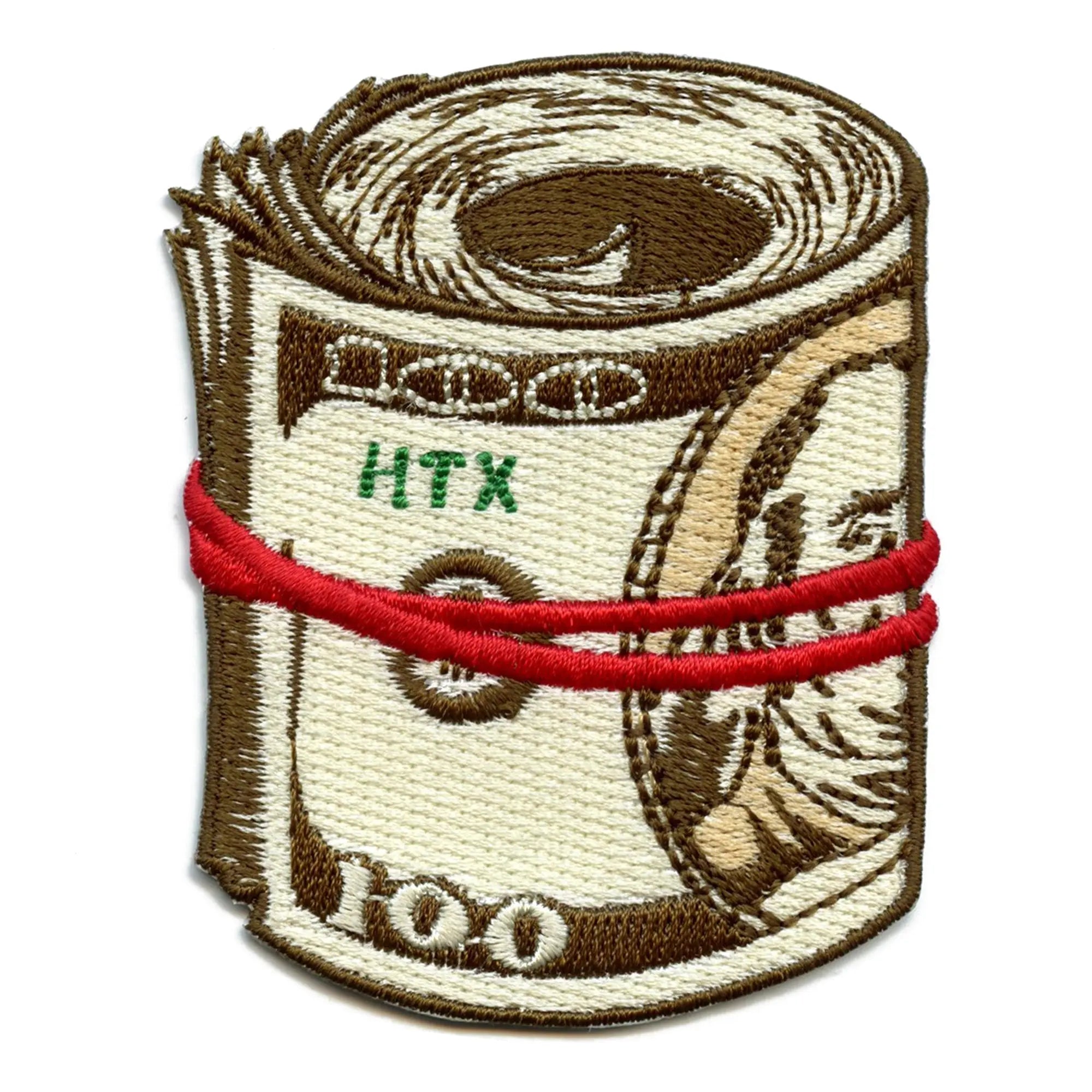 Roll Of Drug Money Patch Hip Hop Culture Embroidered Iron On