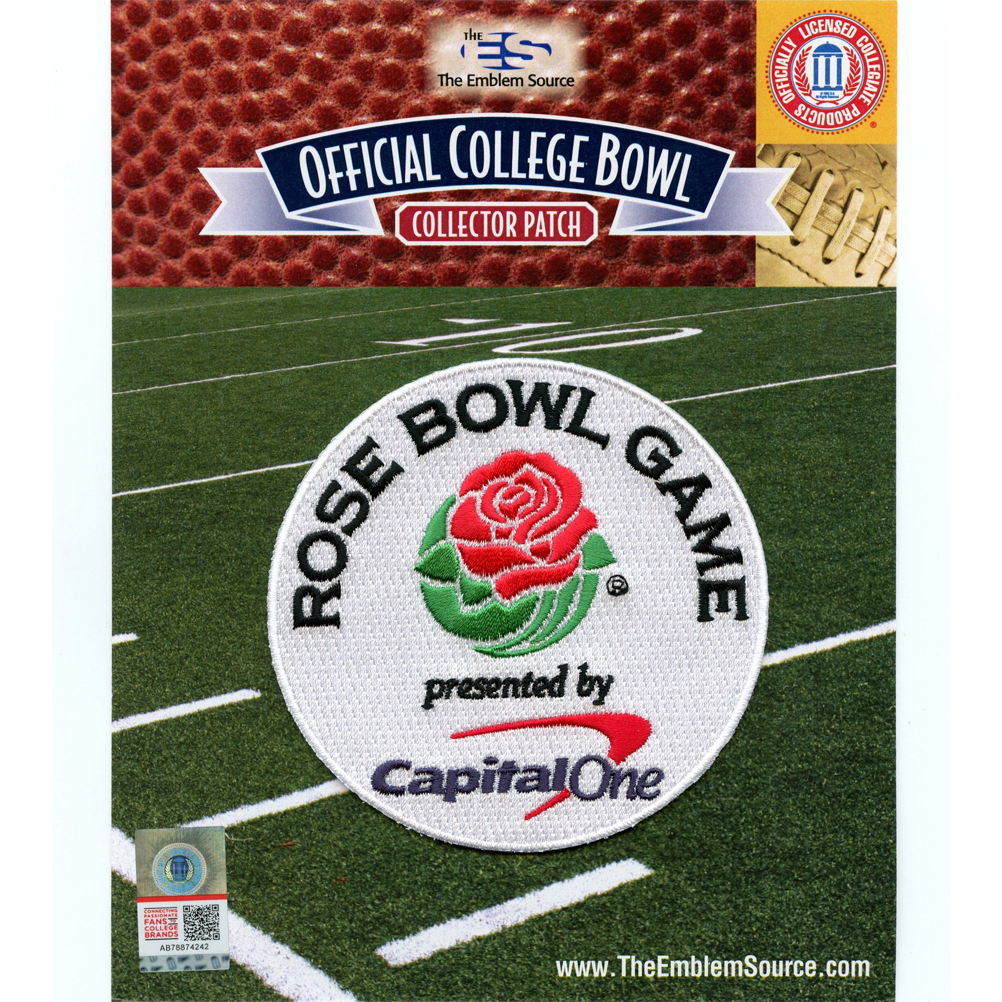 2022 Ohio State v Utah Rose Bowl Patch Capital One Embroidered Iron On