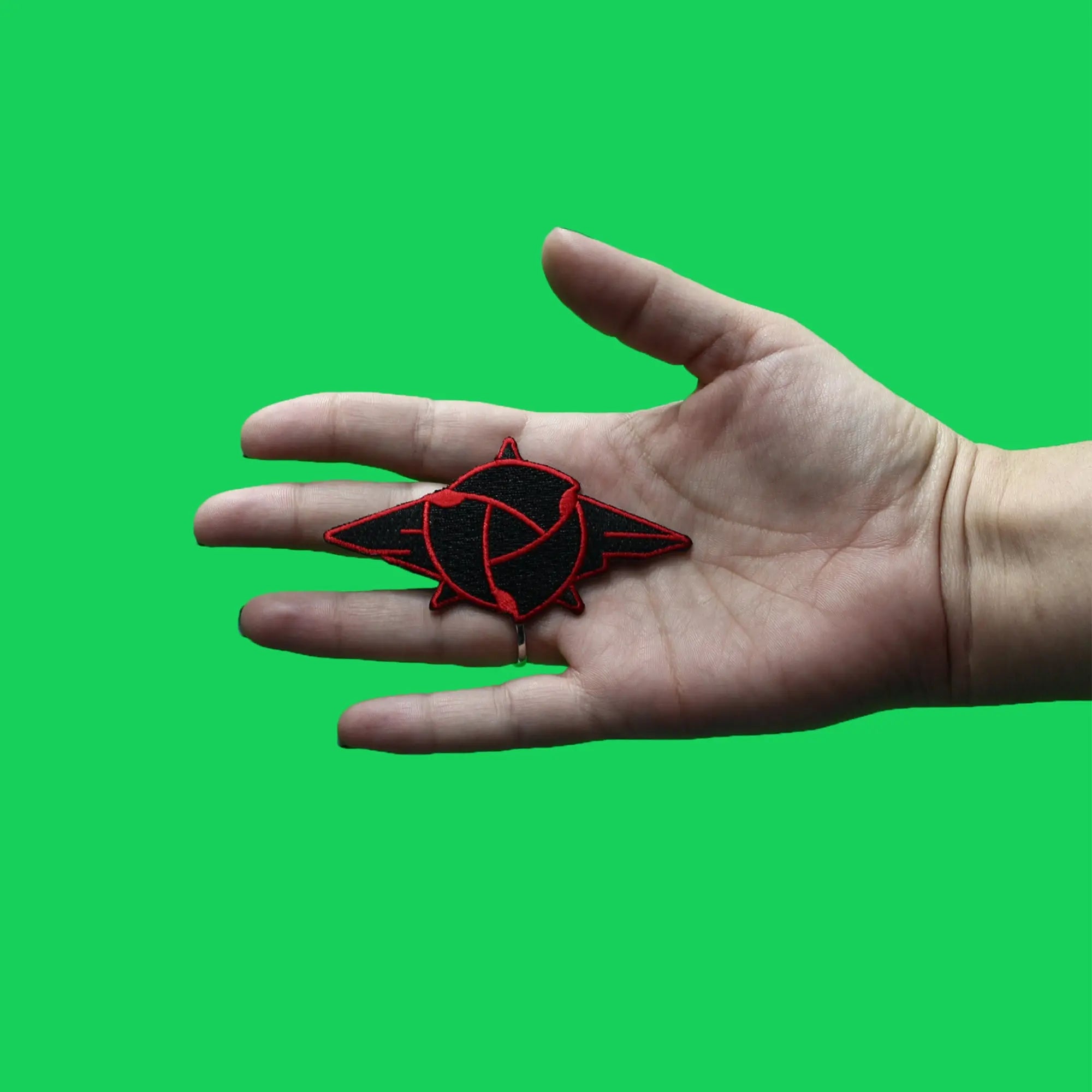 Samurai Flamenco Patch Red SF Logo Embroidered Iron On