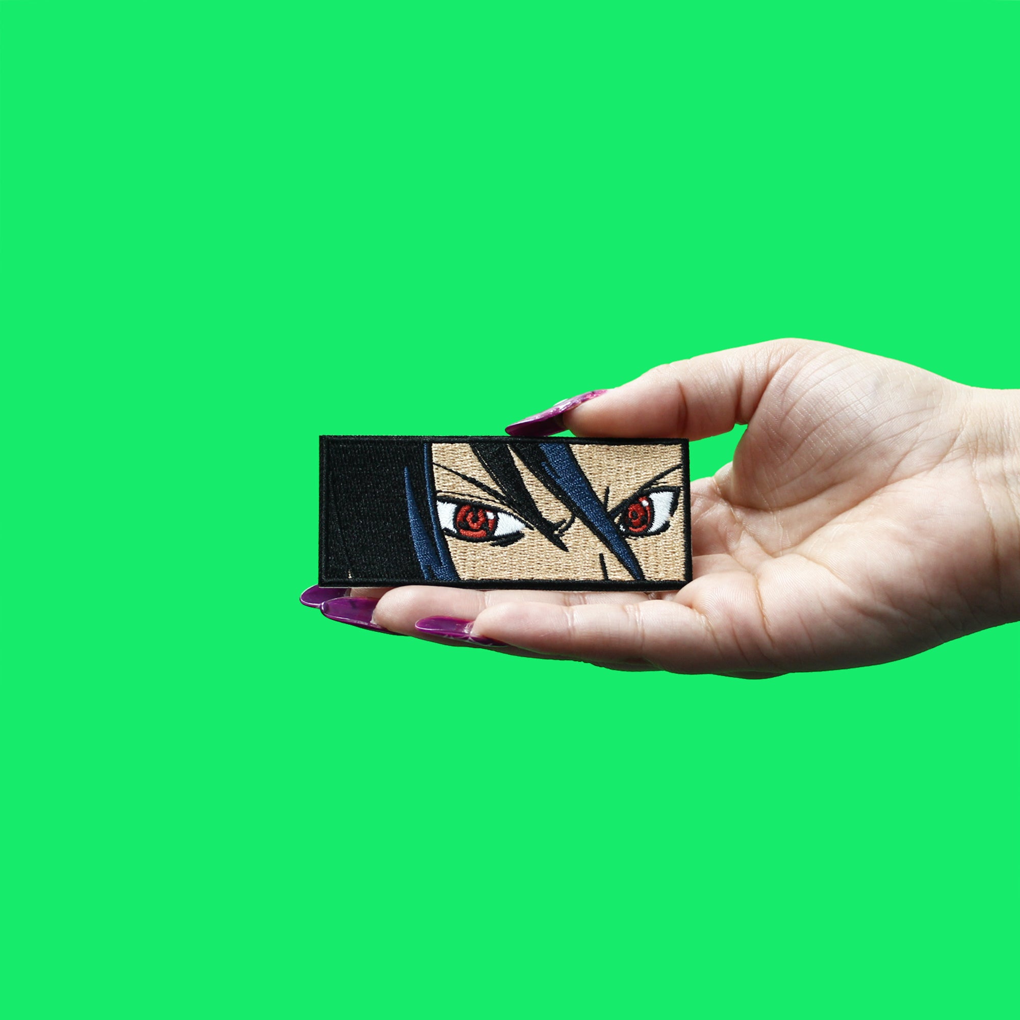 Naruto Patch Sasuke Eyes Embroidered Iron On