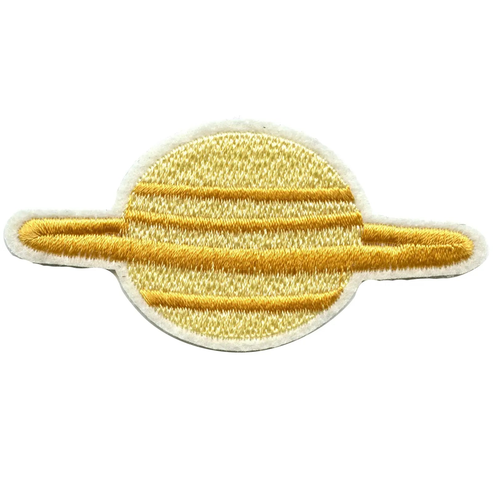 Small Planet Saturn Embroidered Iron On Patch