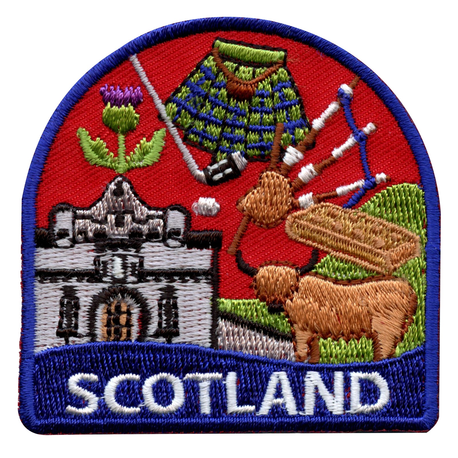 Scotland Travel Embroidered Iron On Patch