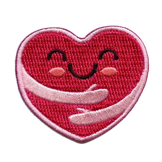 Self Care Hug Heart Patch Mental Physical Health Embroidered Iron On