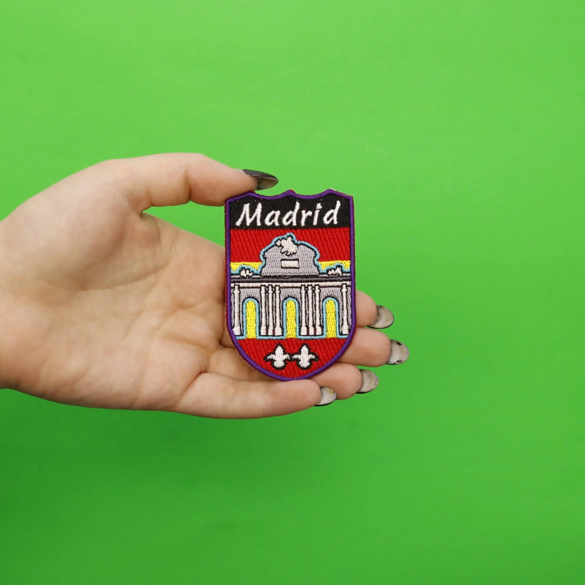 Madrid Spain Shield Embroidered Iron On Patch
