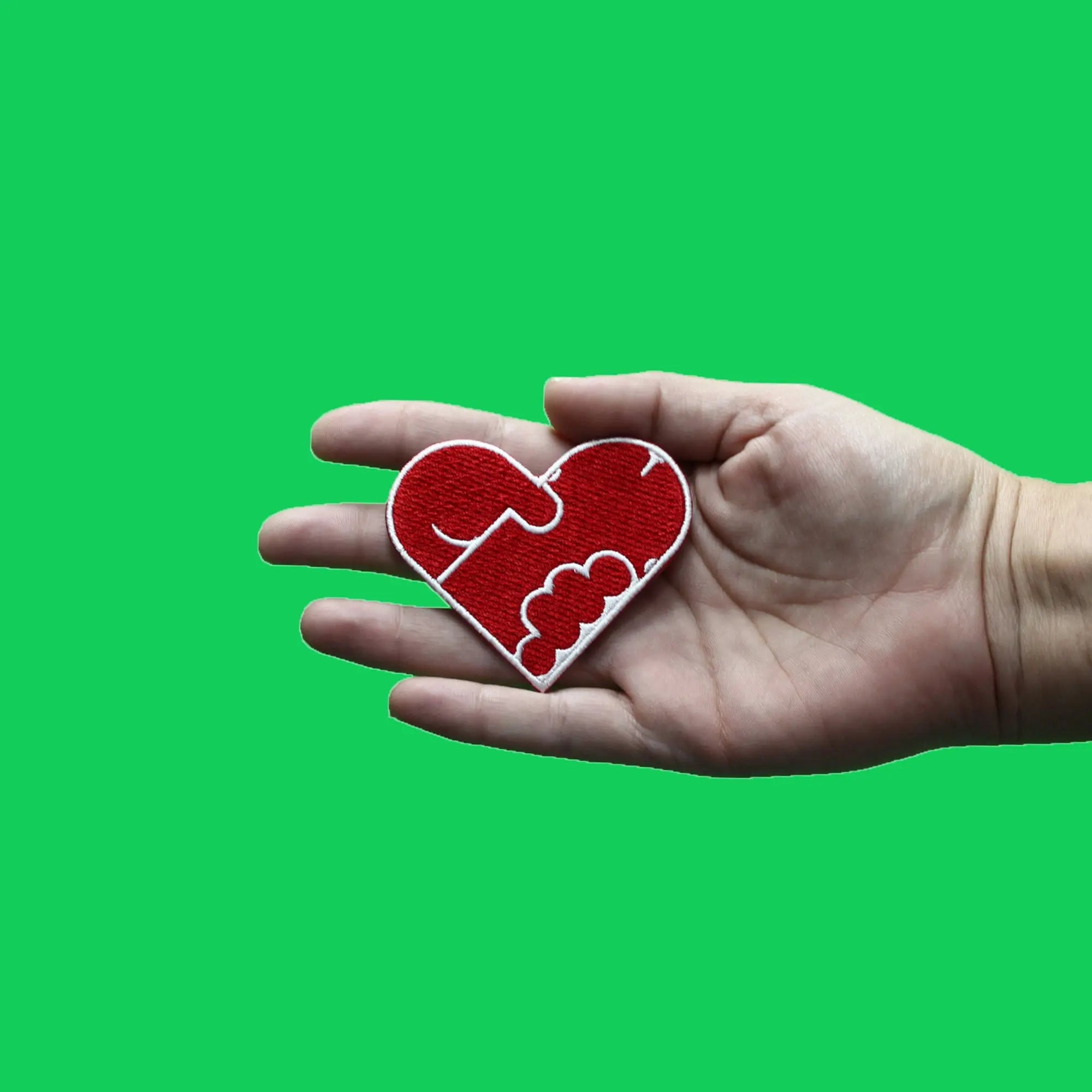 Singles Self Love Heart Patch Funny Valentines Parody Embroidered Iron On