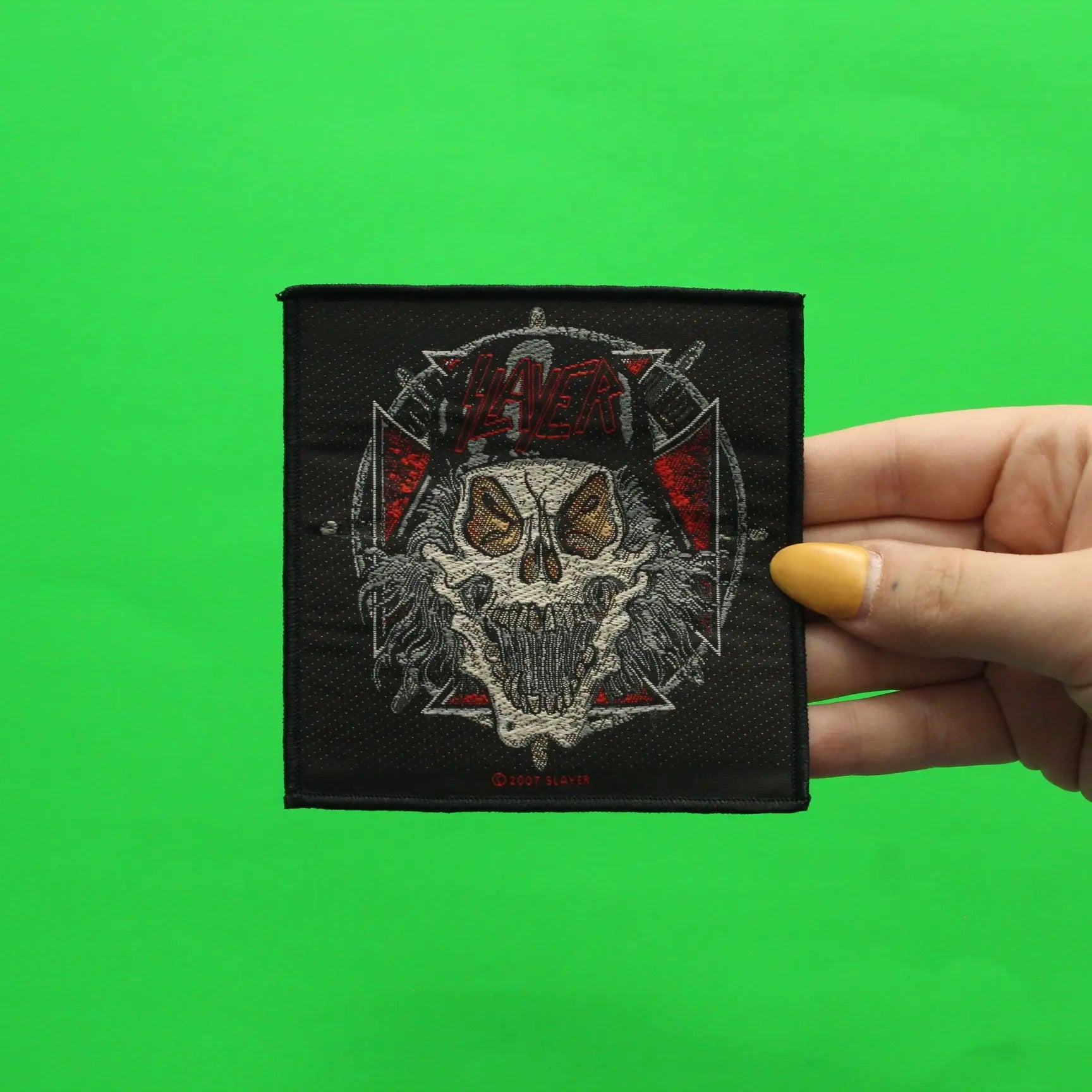 2007 Slayer Slaytanic Wehrmacht Woven Sew On Patch