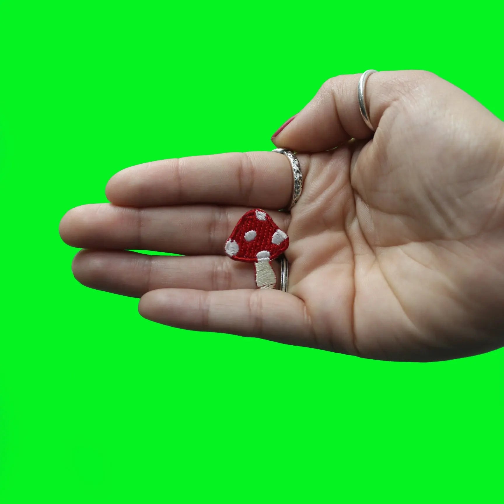 Small Mushroom Iron On Patch