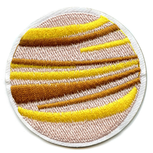 Small Planet Venus Embroidered Iron On Patch