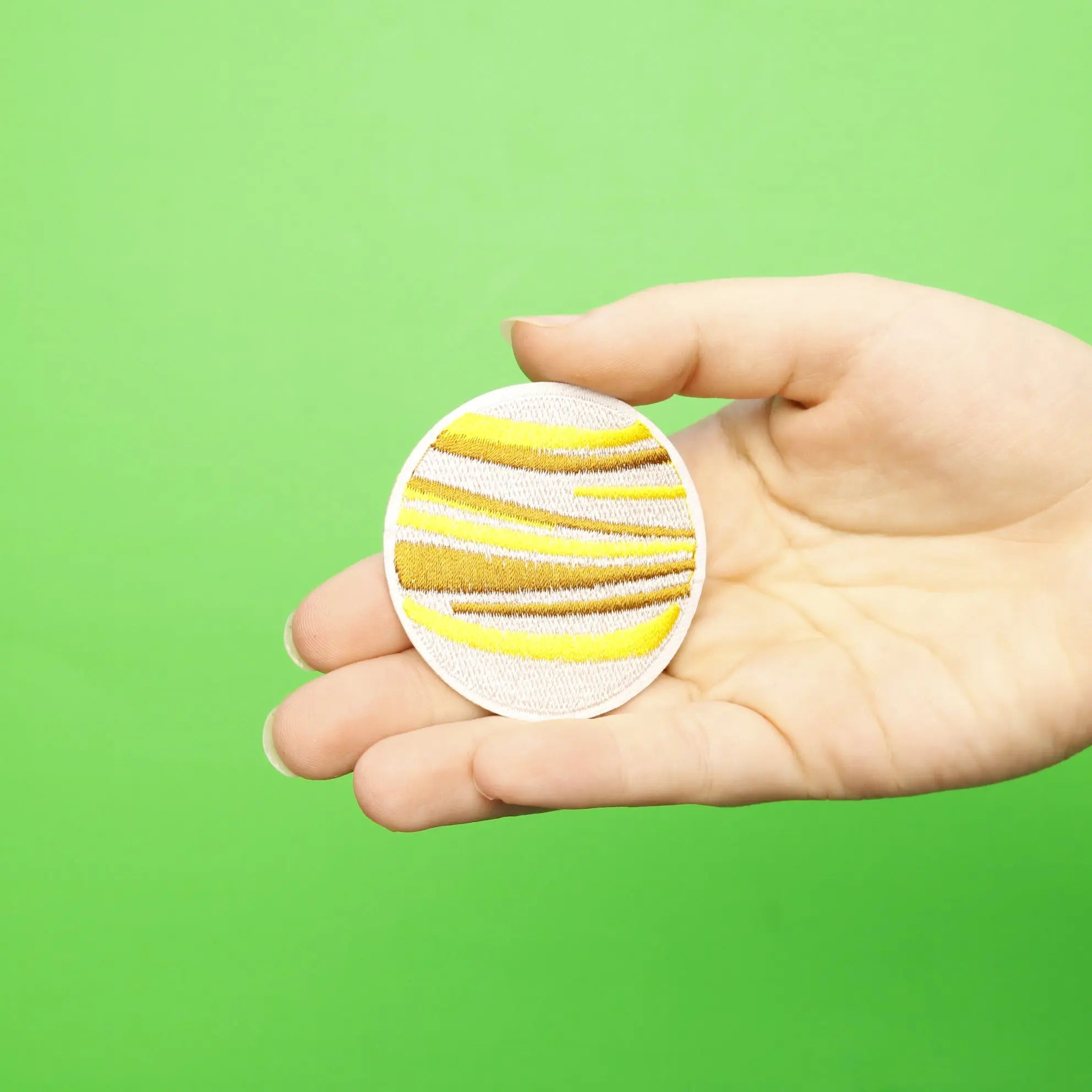 Small Planet Venus Embroidered Iron On Patch