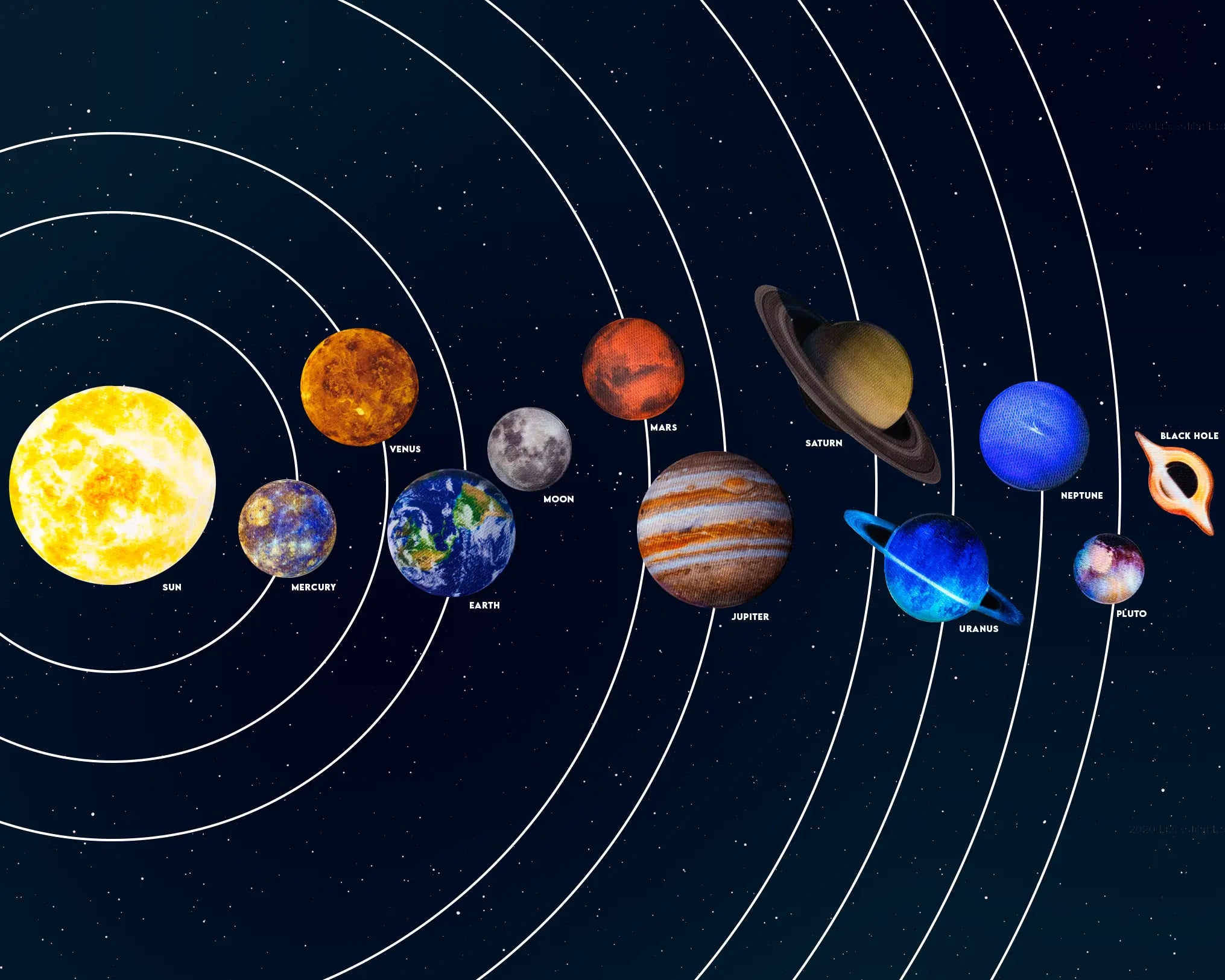 Solar System Complete Set FotoPatch 12 Piece Collection Embroidered Iron On