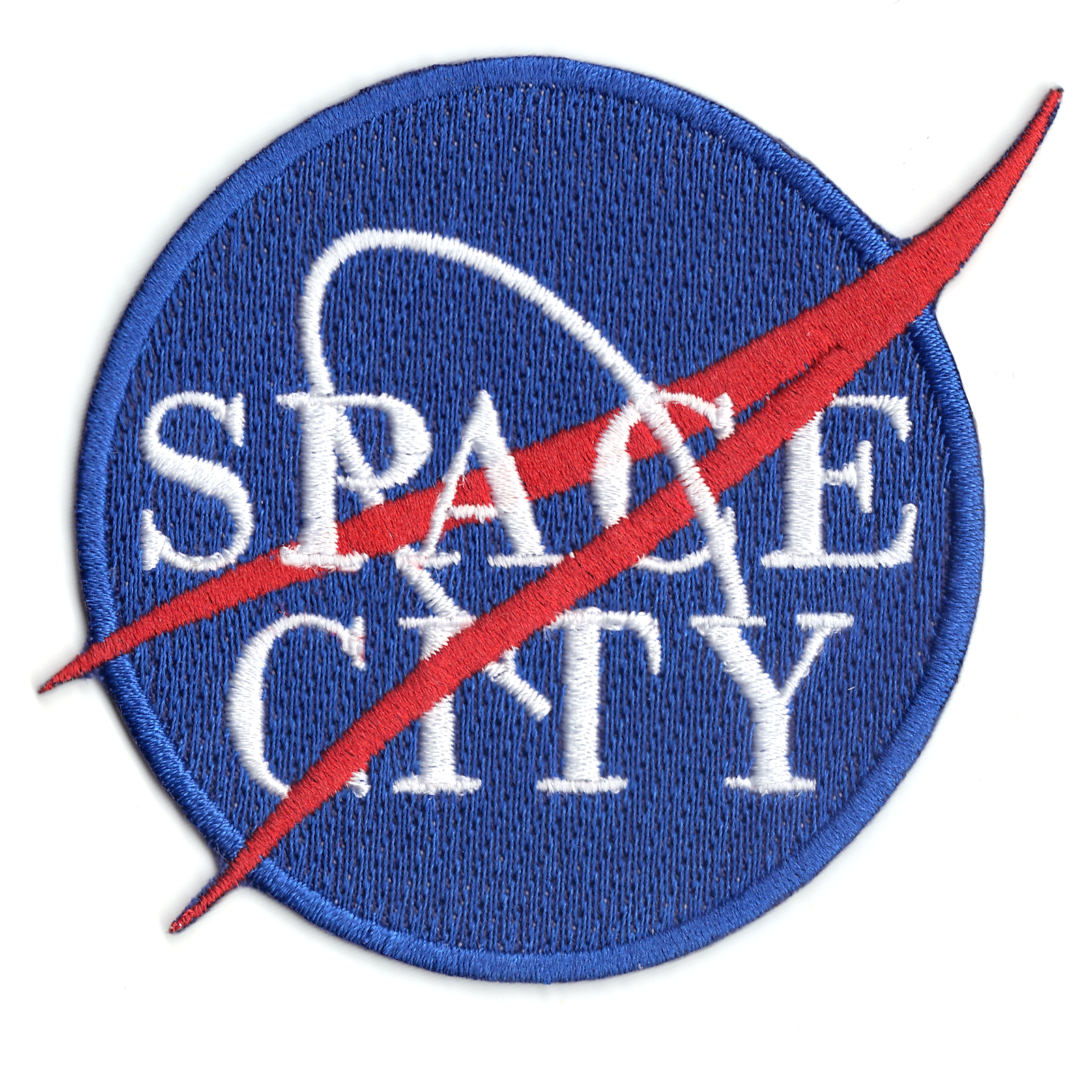 Space City Logo Iron On Patch