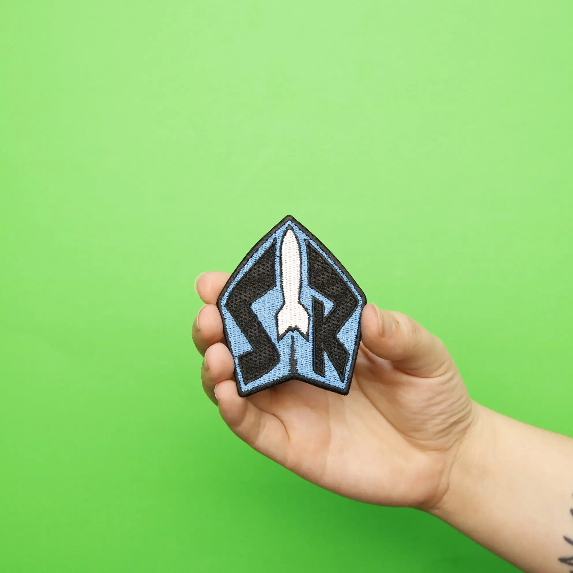 Space Ranger "SR" Badge Embroidered Iron on Patch