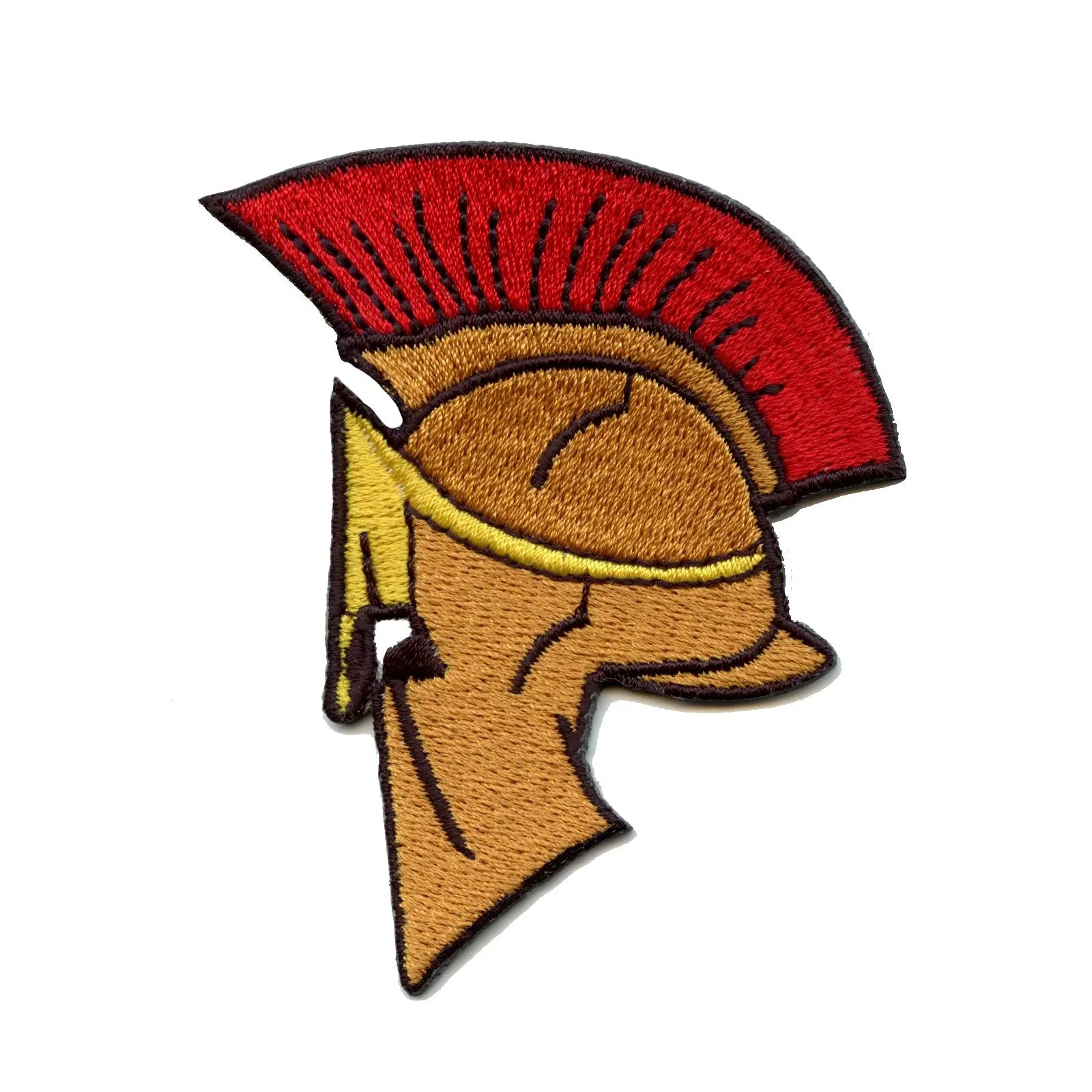 Spartan Helmet Embroidered Iron On Patch