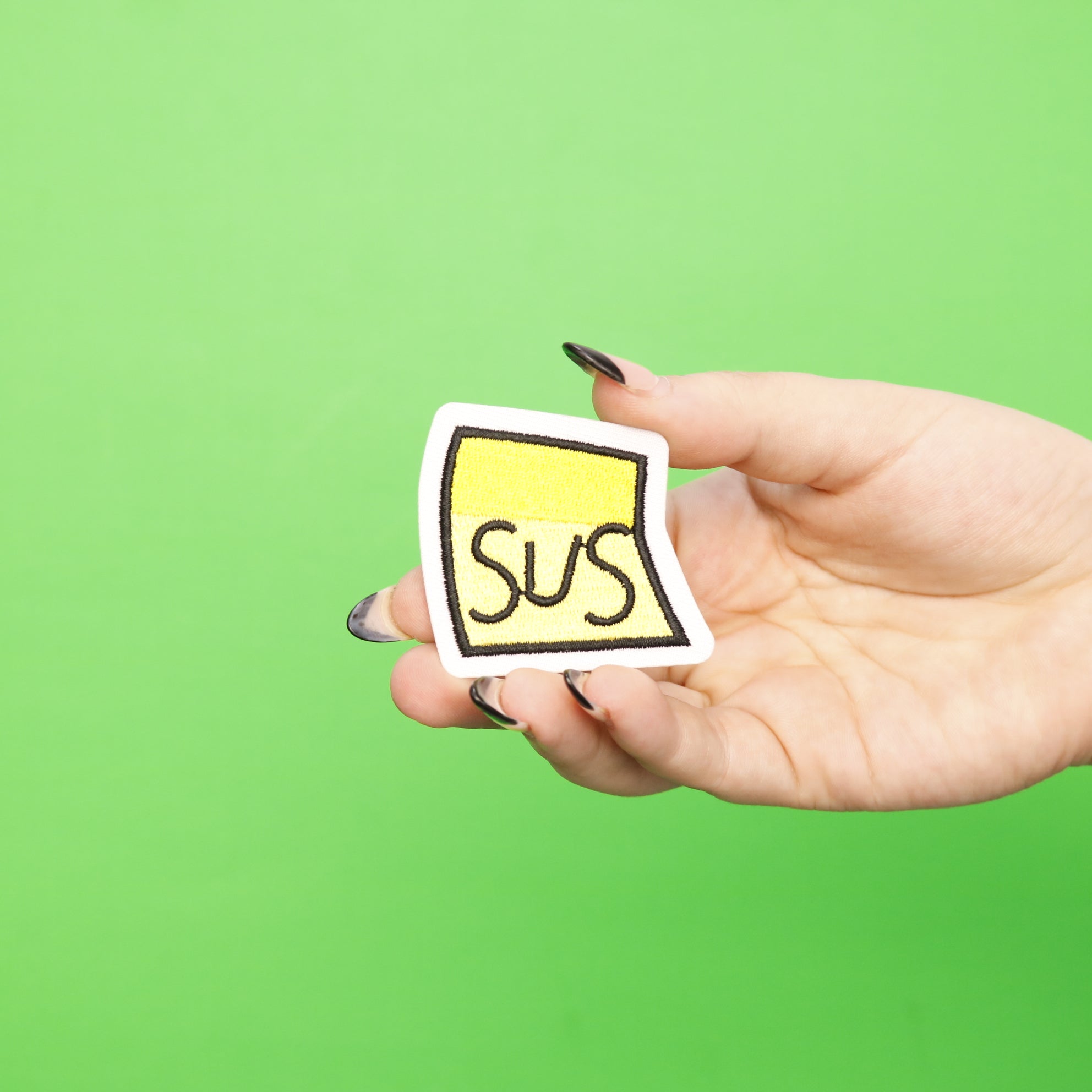 SUS Sticky Note Embroidered Iron On Patch